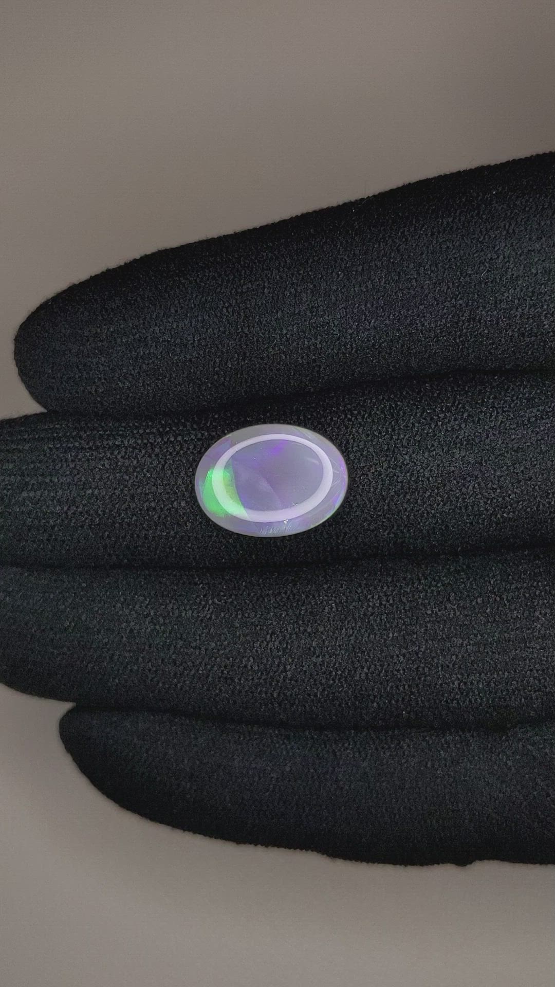 3.35 Ct. Cabochon Crystal/Jelly Opal from Australia Size Video