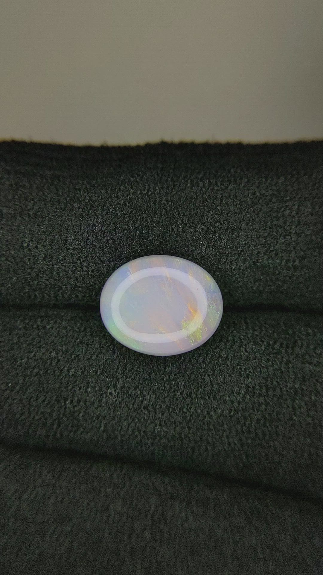 1.95 Ct. Cabochon White Opal from Australia Size Video