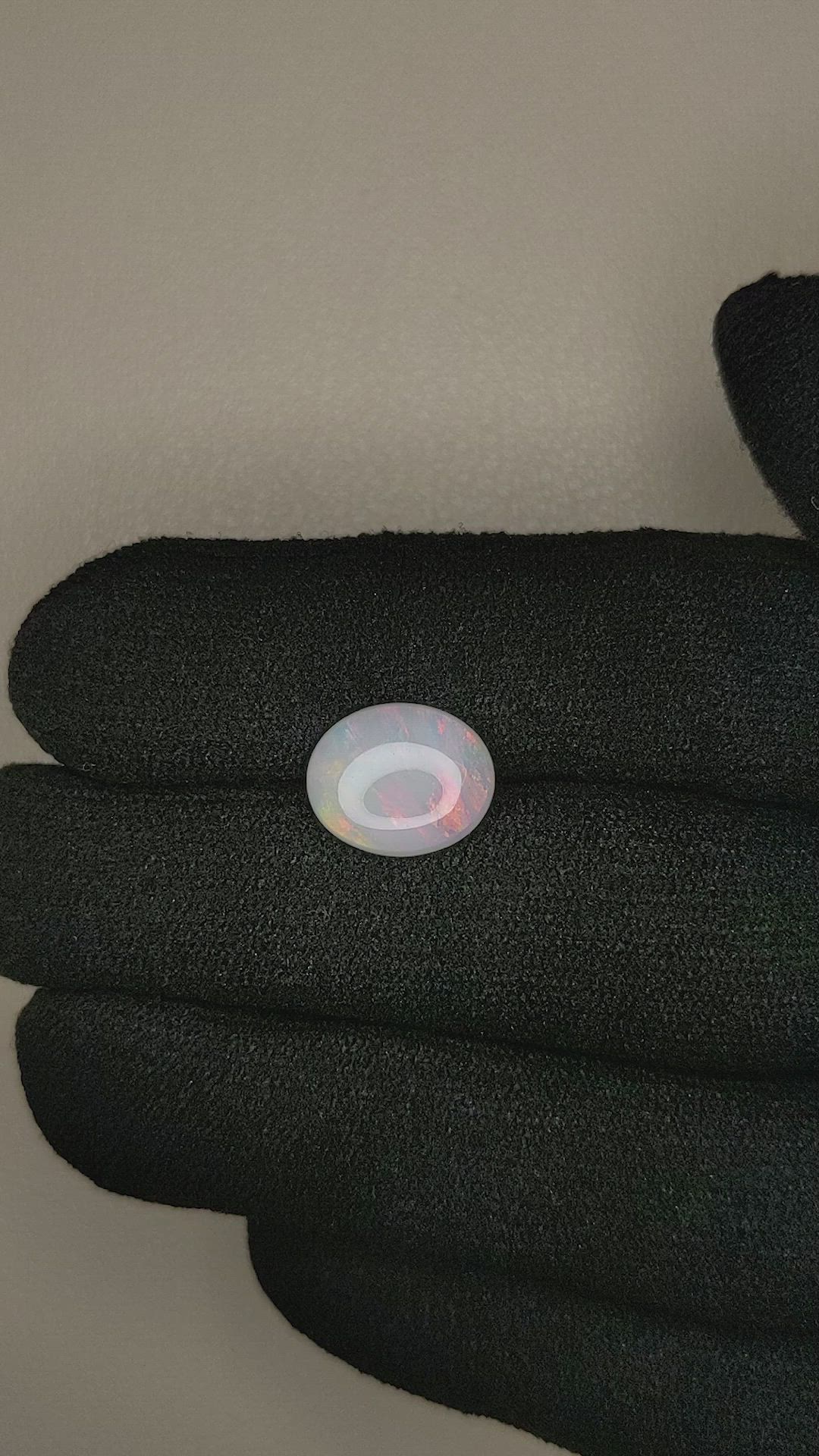 1.95 Ct. Cabochon White Opal from Australia Size Video
