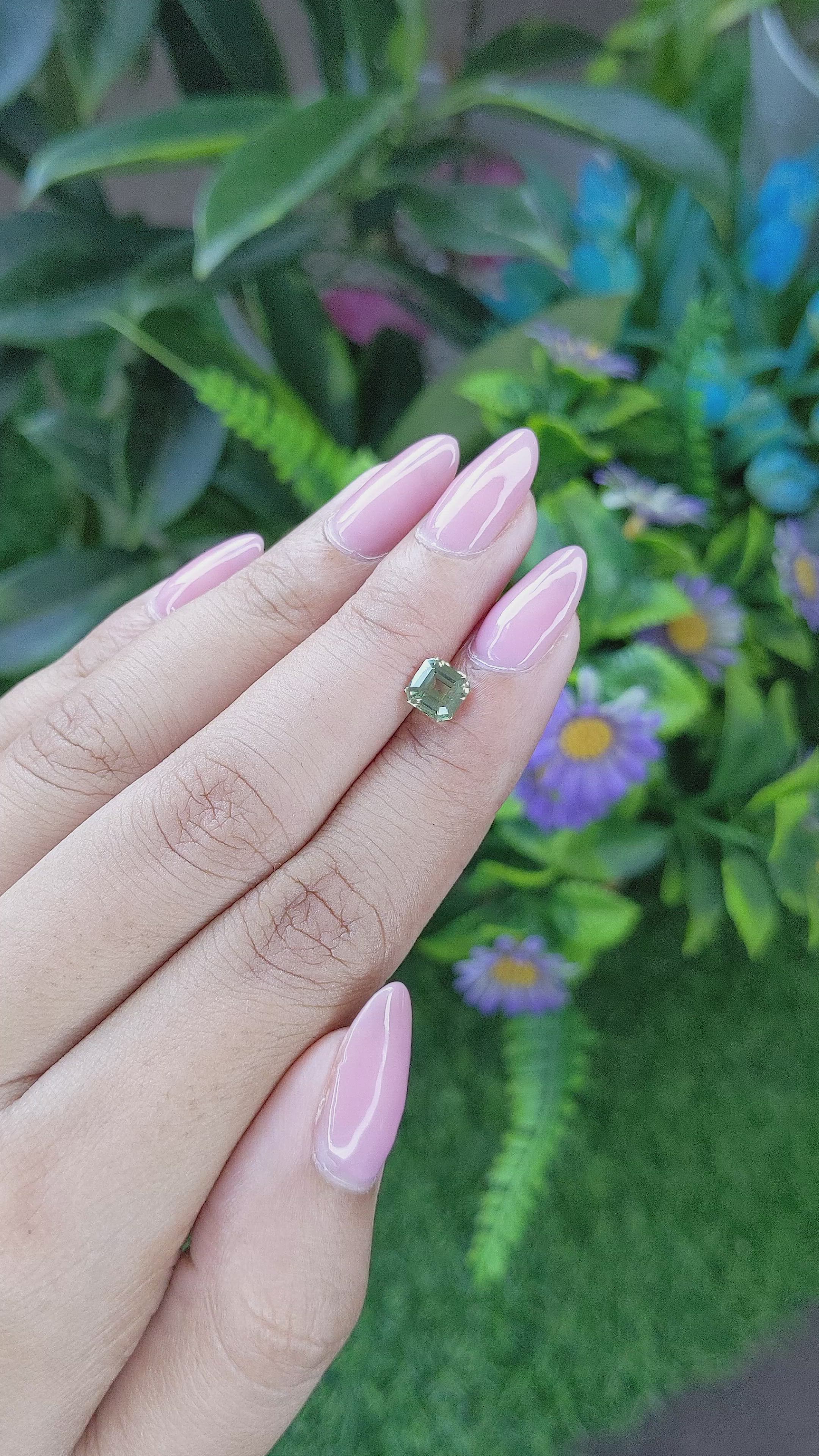 1.09 Ct. Chrysoberyl from Tanzania Size Video