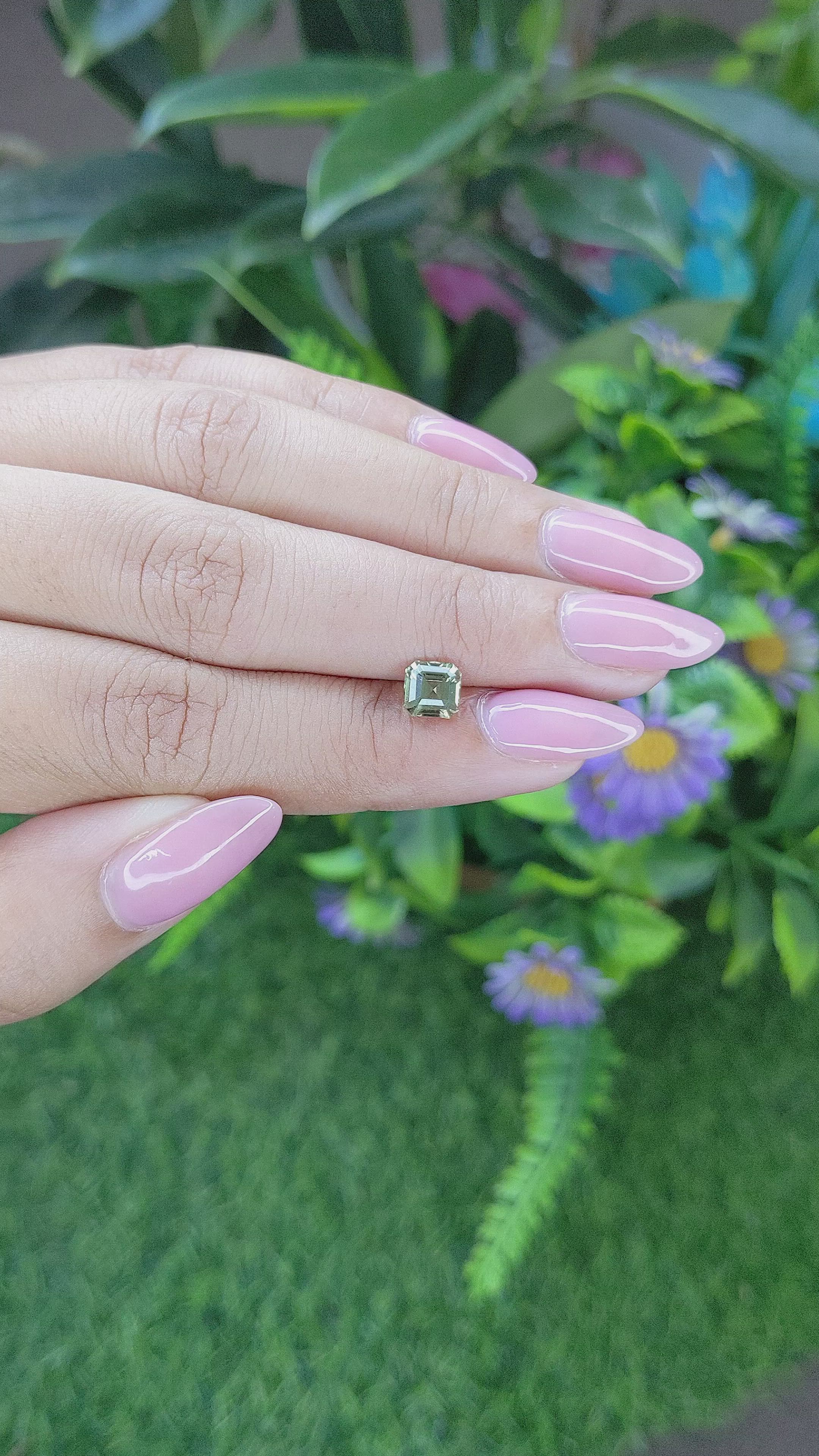 1.09 Ct. Chrysoberyl from Tanzania Size Video