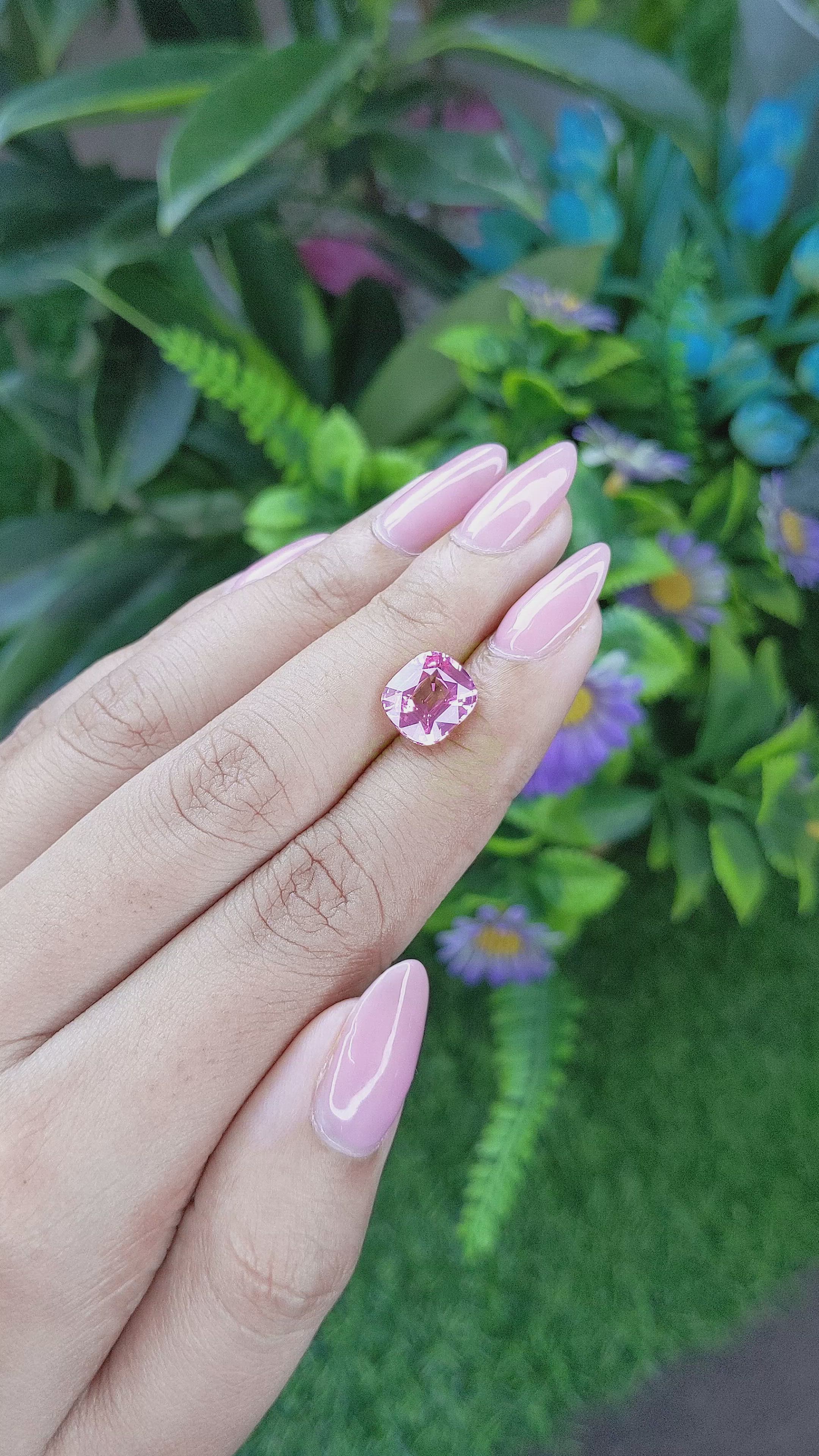 5.02 Ct. Spinel from Tanzania Size Video