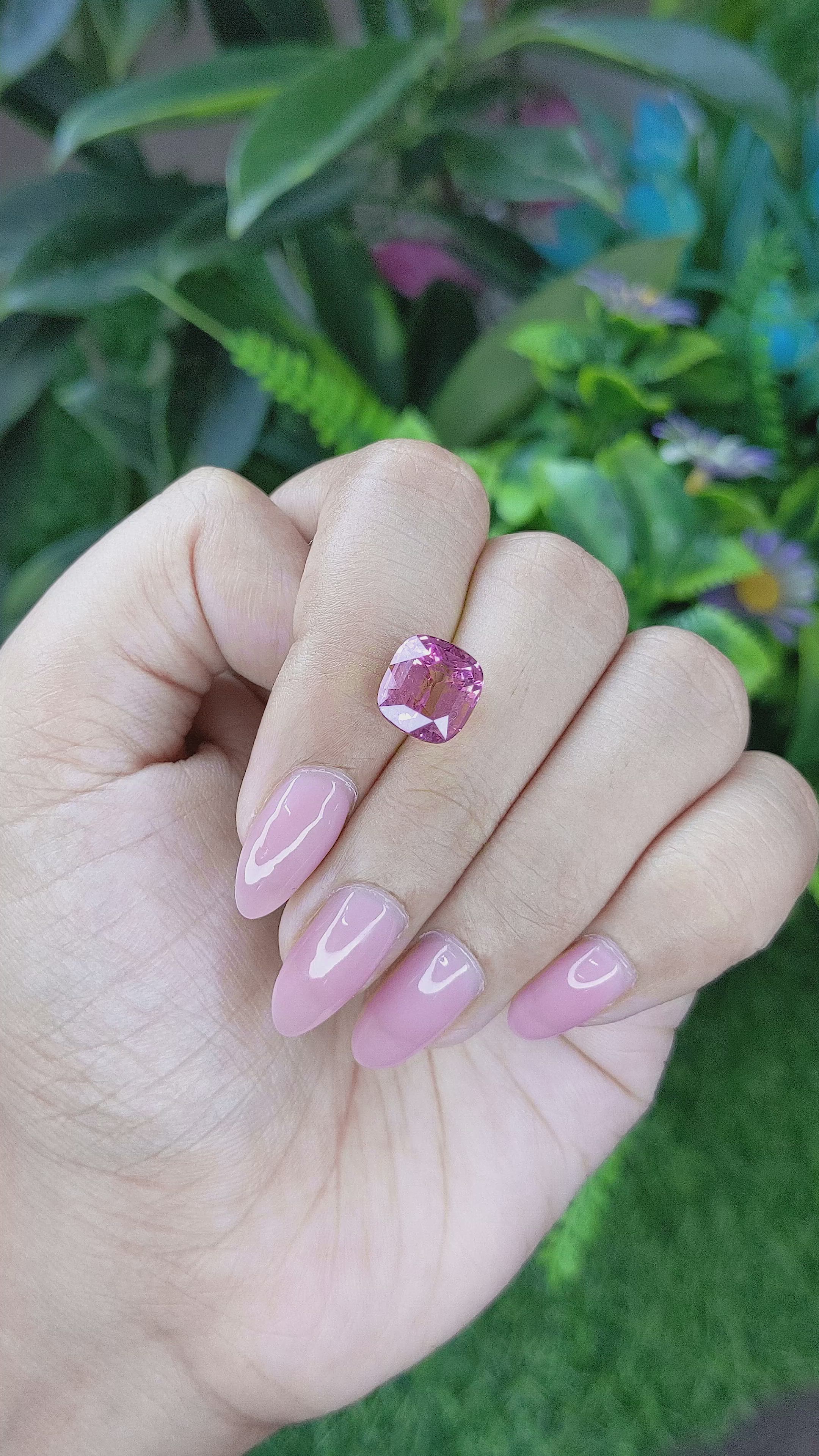 5.02 Ct. Spinel from Tanzania Size Video