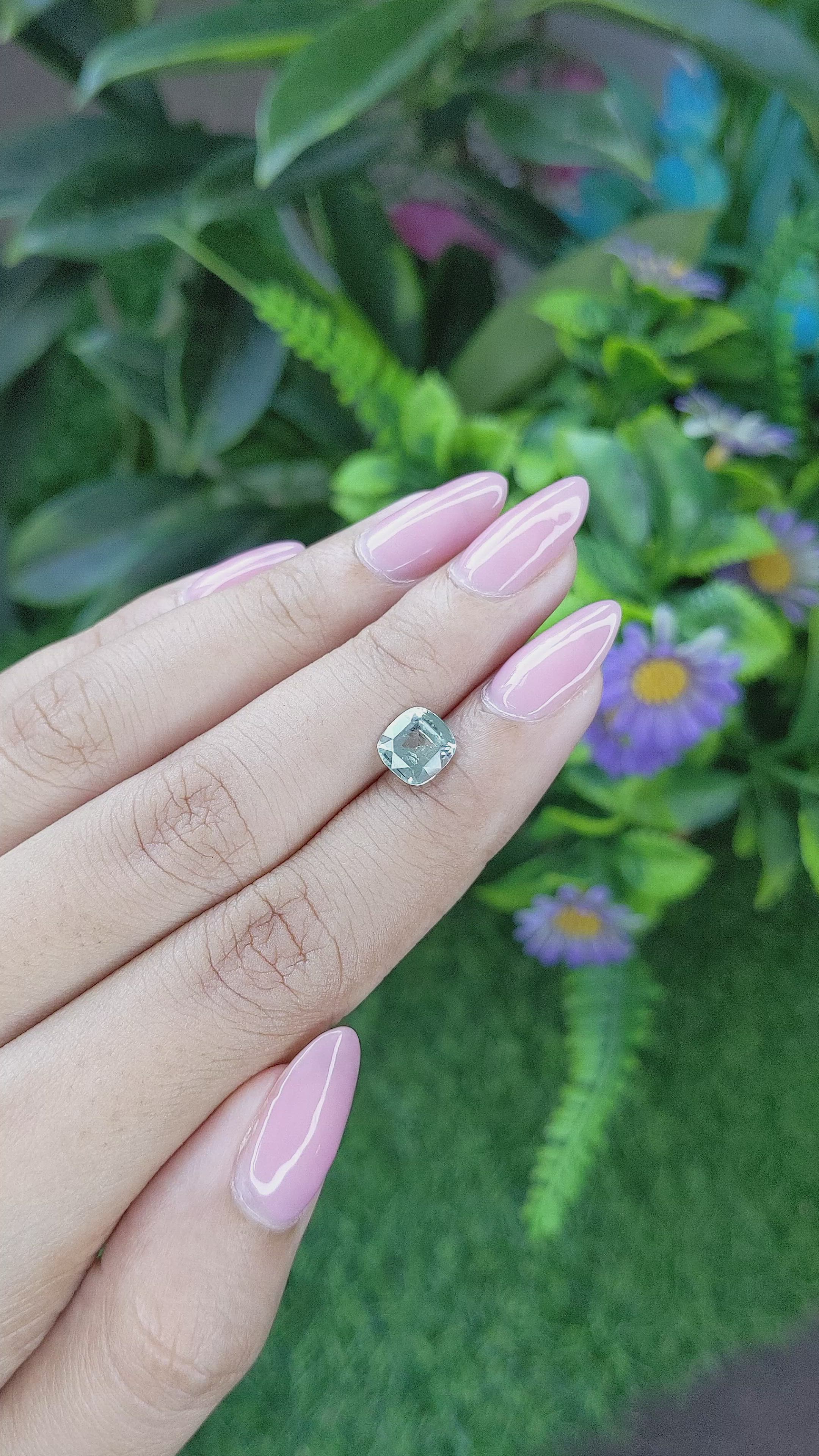 1.60 Ct. Chrysoberyl from Tanzania Size Video