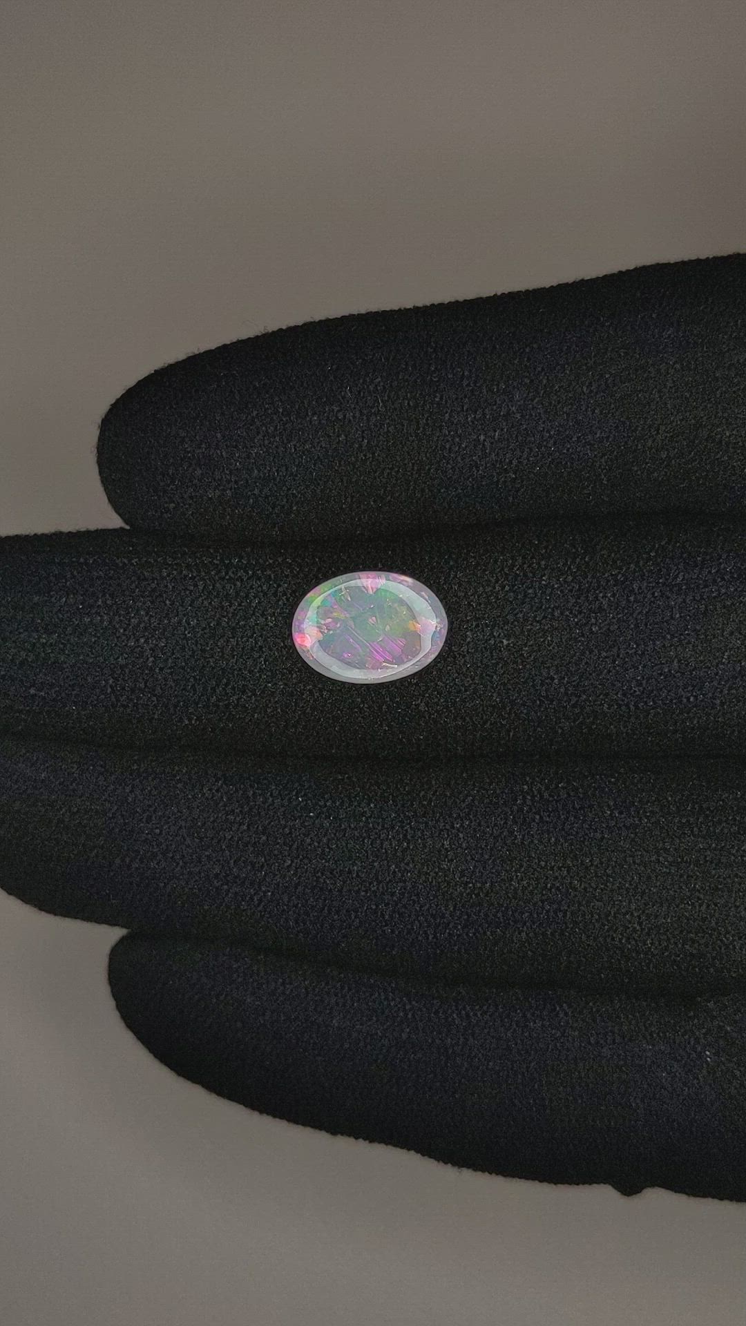 1.56 Ct. White Opal from Australia Size Video