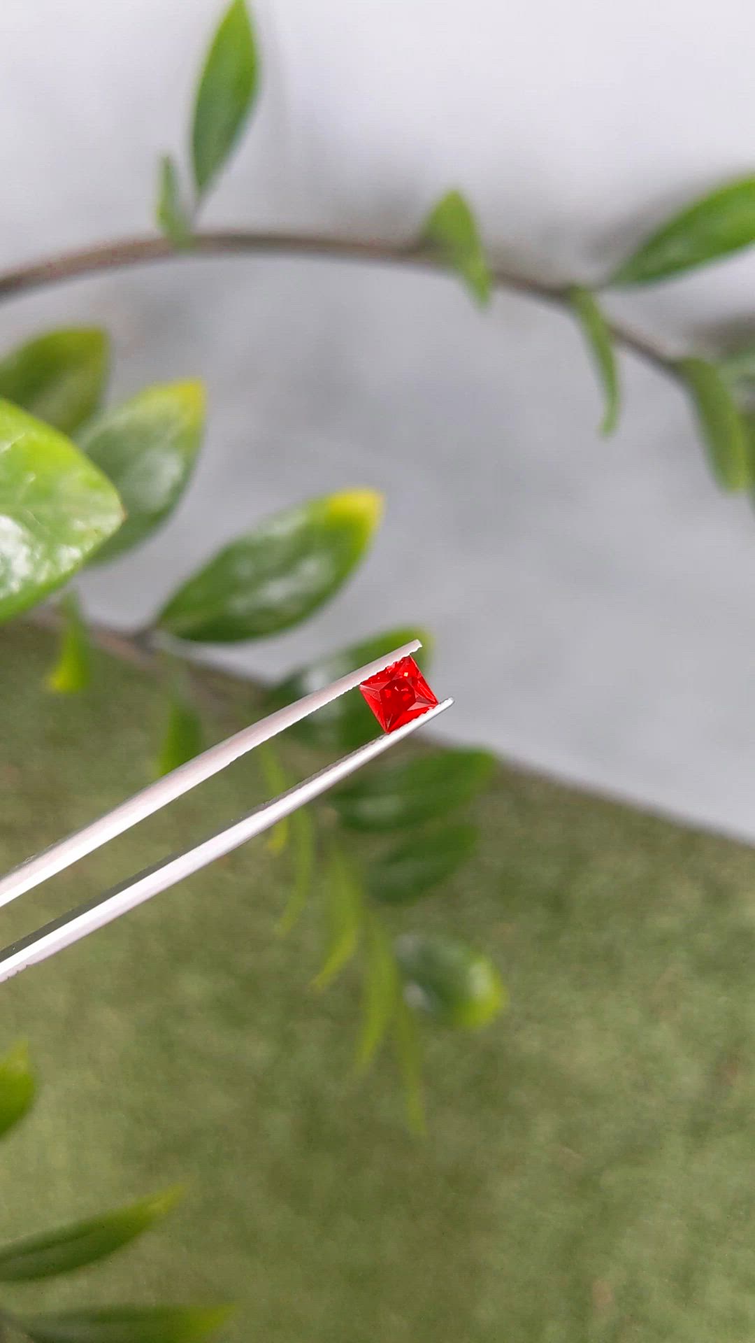 0.55 Ct. Red Fire Opal from Mexico Size Video