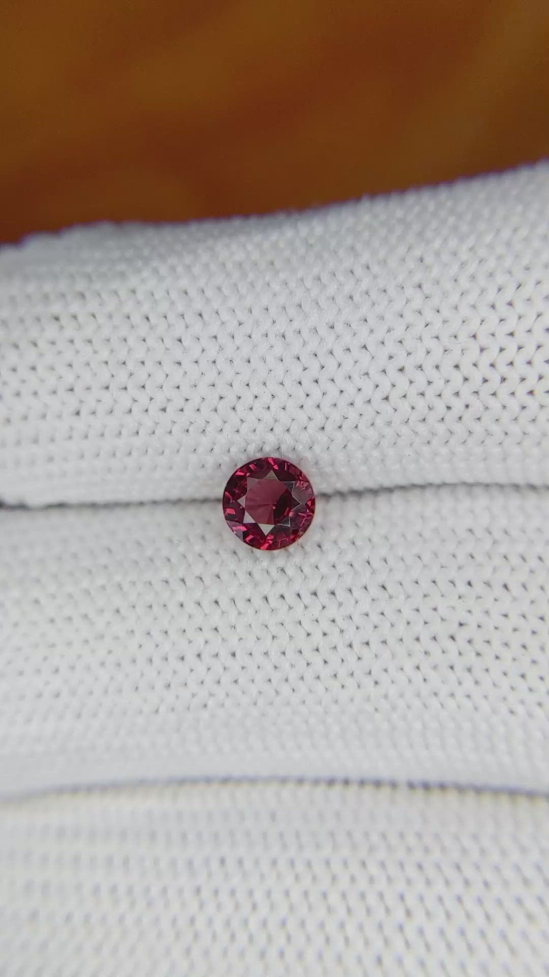 0.82 Ct. Garnet from Ceylon (Sri Lanka) Size Video