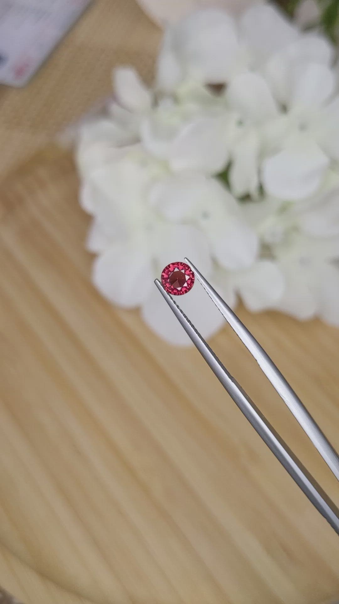 0.82 Ct. Garnet from Ceylon (Sri Lanka) Size Video