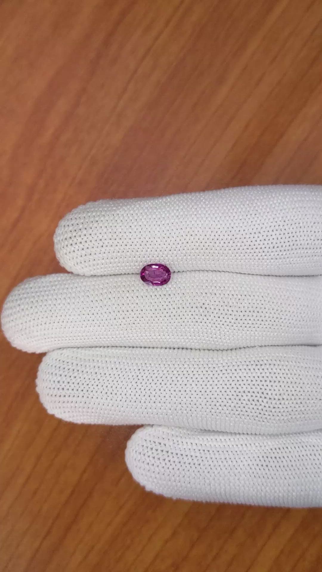0.62 Ct. Rhodolite Garnet from Ceylon (Sri Lanka) Size Video