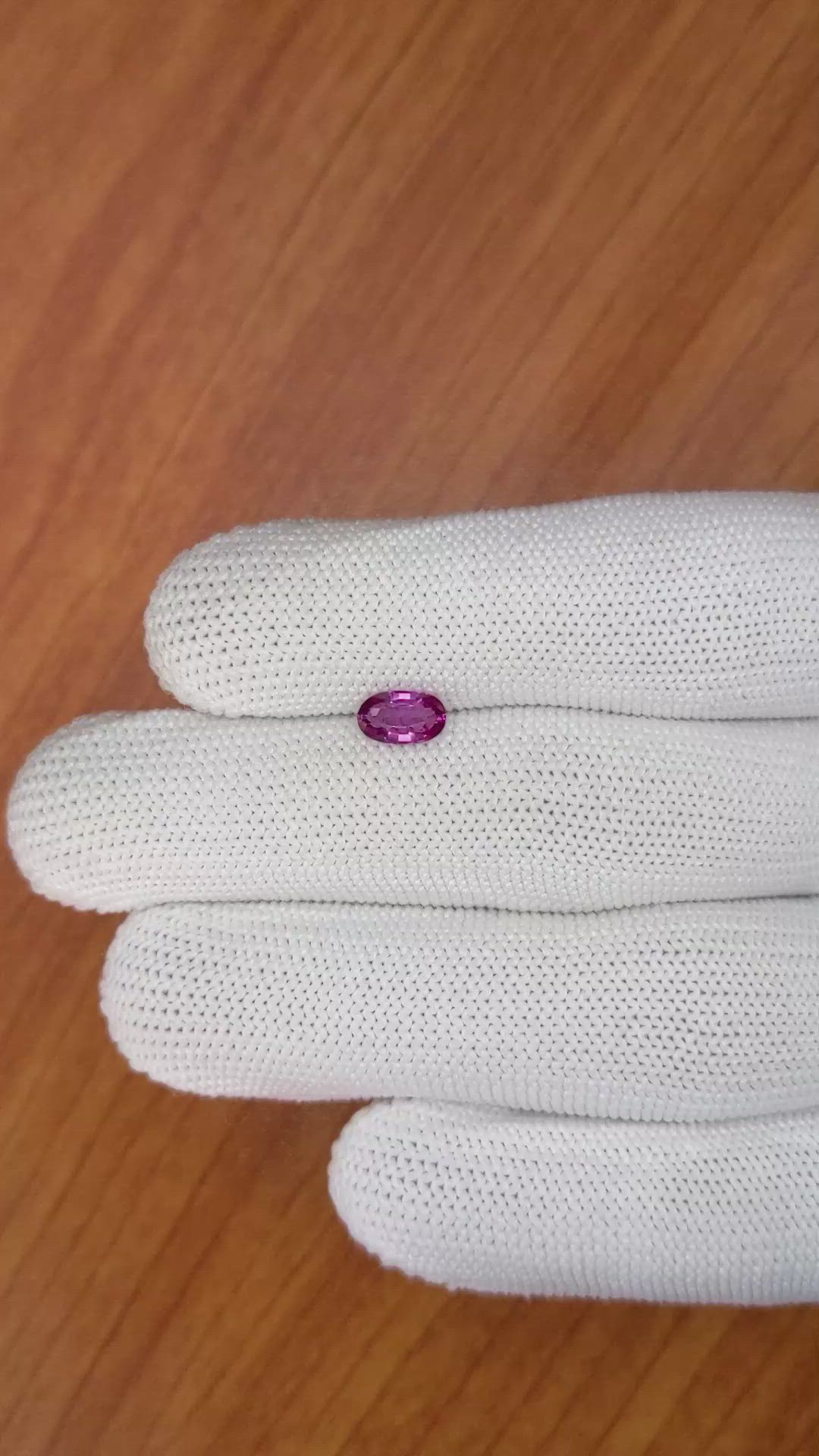 0.72 Ct. Rhodolite Garnet from Ceylon (Sri Lanka) Size Video