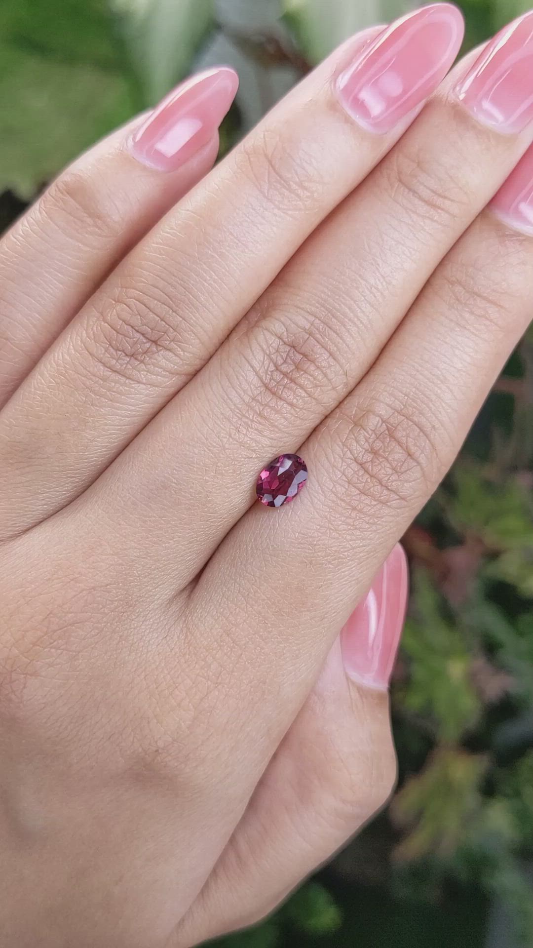 0.92 Ct. Garnet from Ceylon (Sri Lanka) Size Video