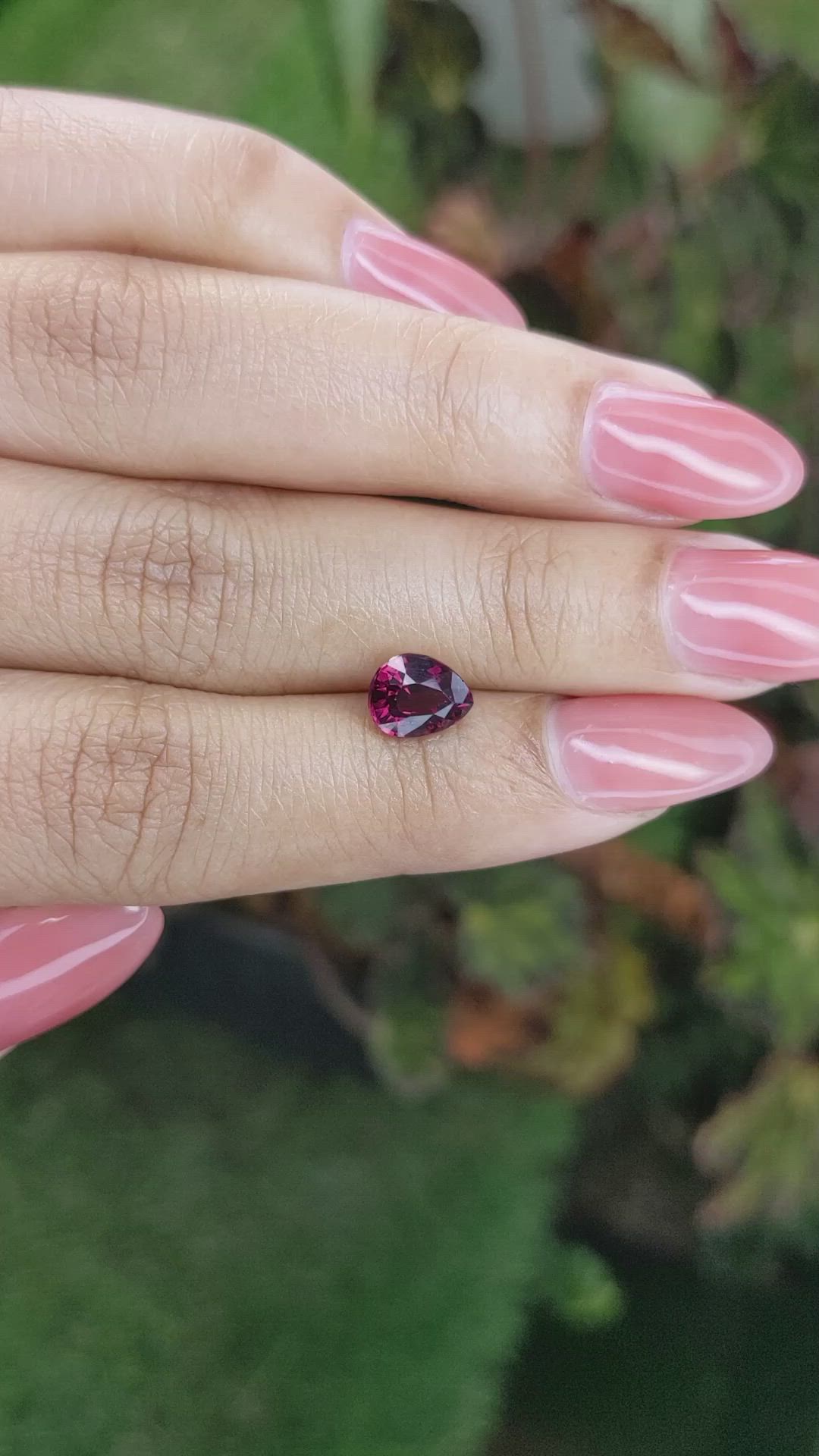 1.73 Ct. Rhodolite Garnet from Ceylon (Sri Lanka) Size Video