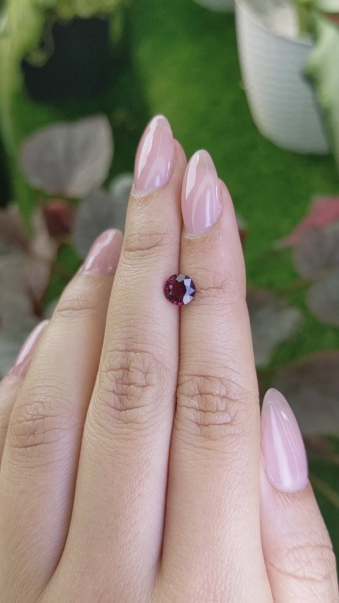 1.19 Ct. Rhodolite Garnet from Ceylon (Sri Lanka) Size Video
