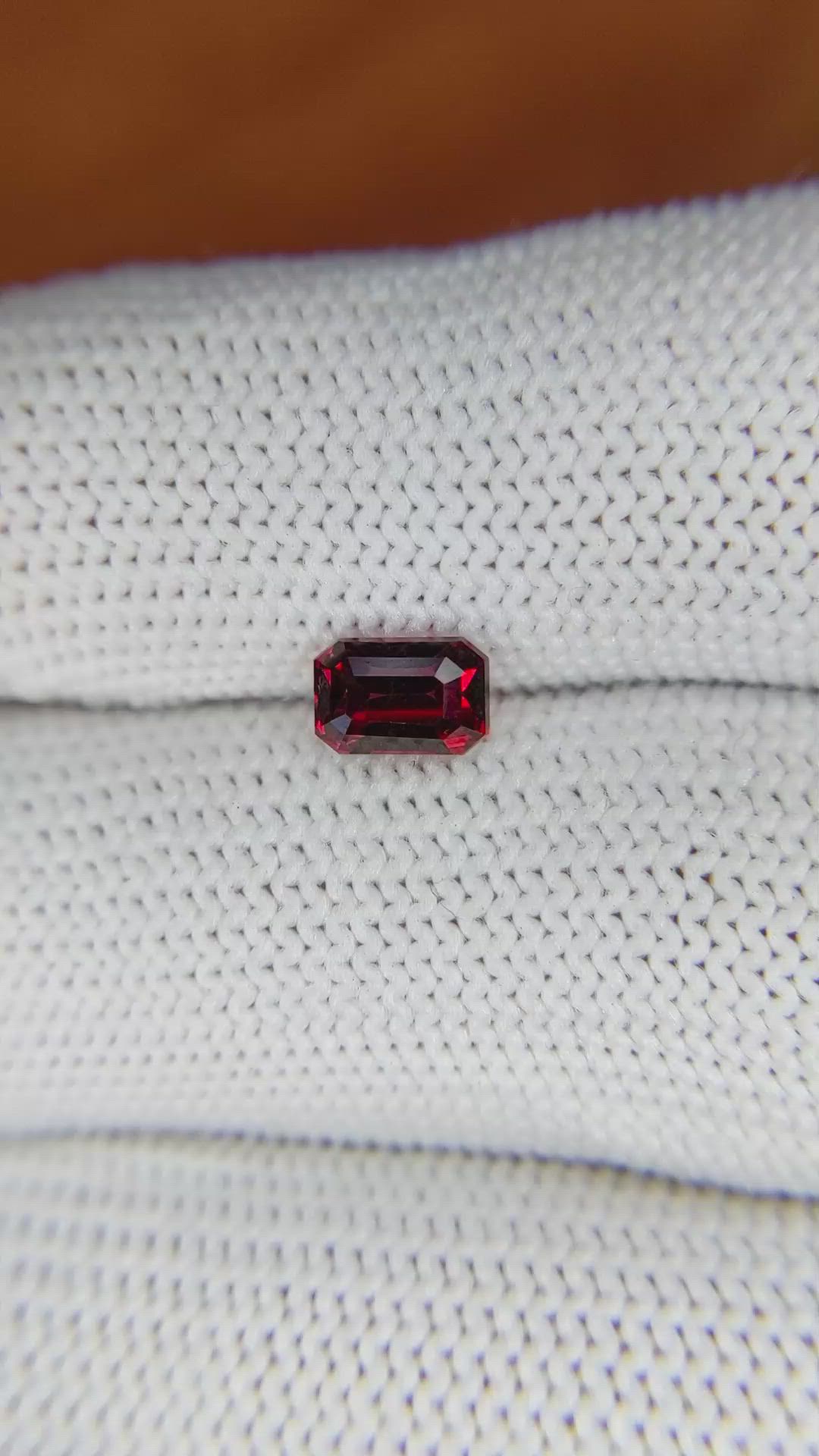 0.96 Ct. Garnet from Ceylon (Sri Lanka) Size Video