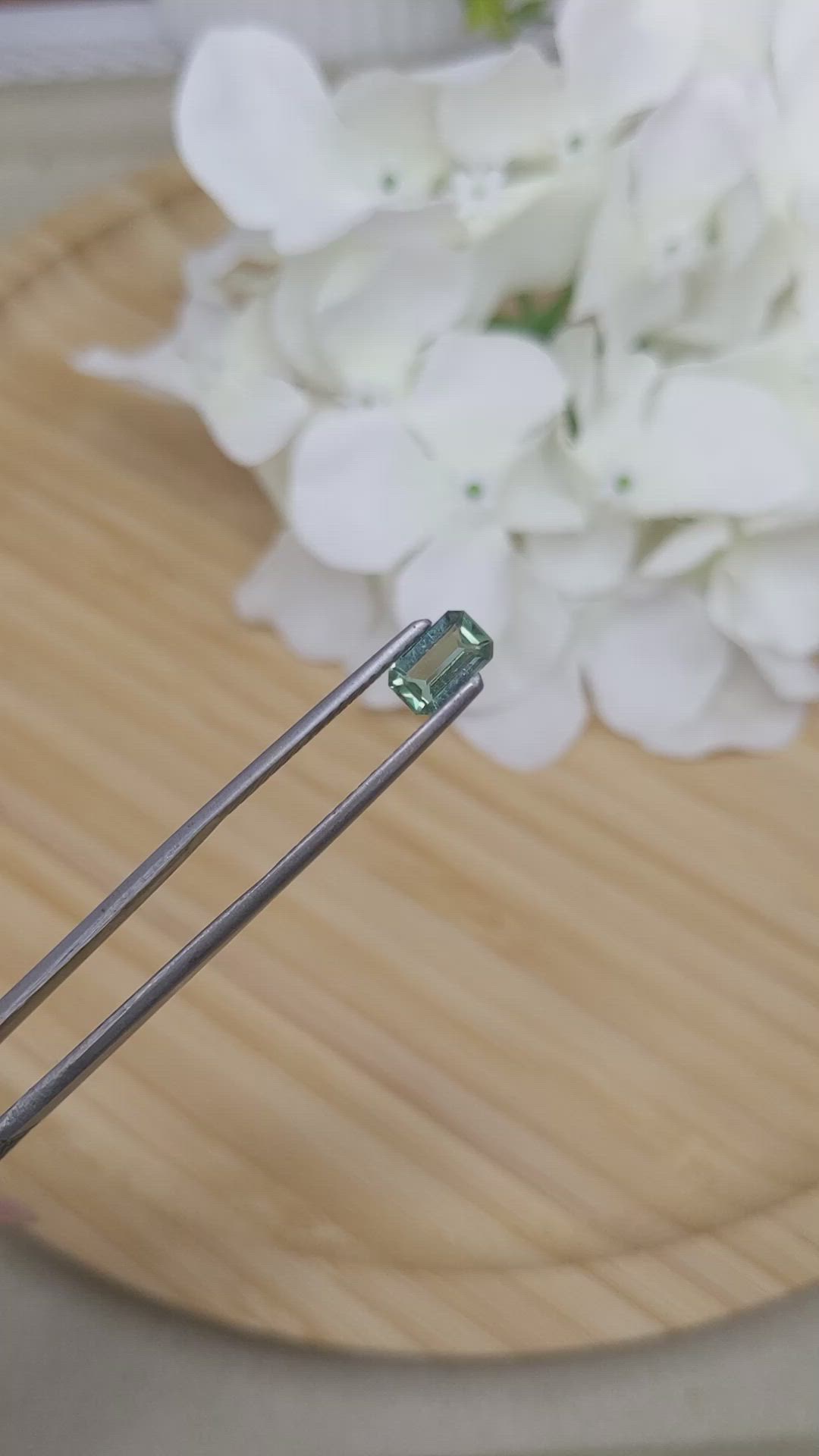 1.01 Ct. Prasiolite from Madagascar Size Video