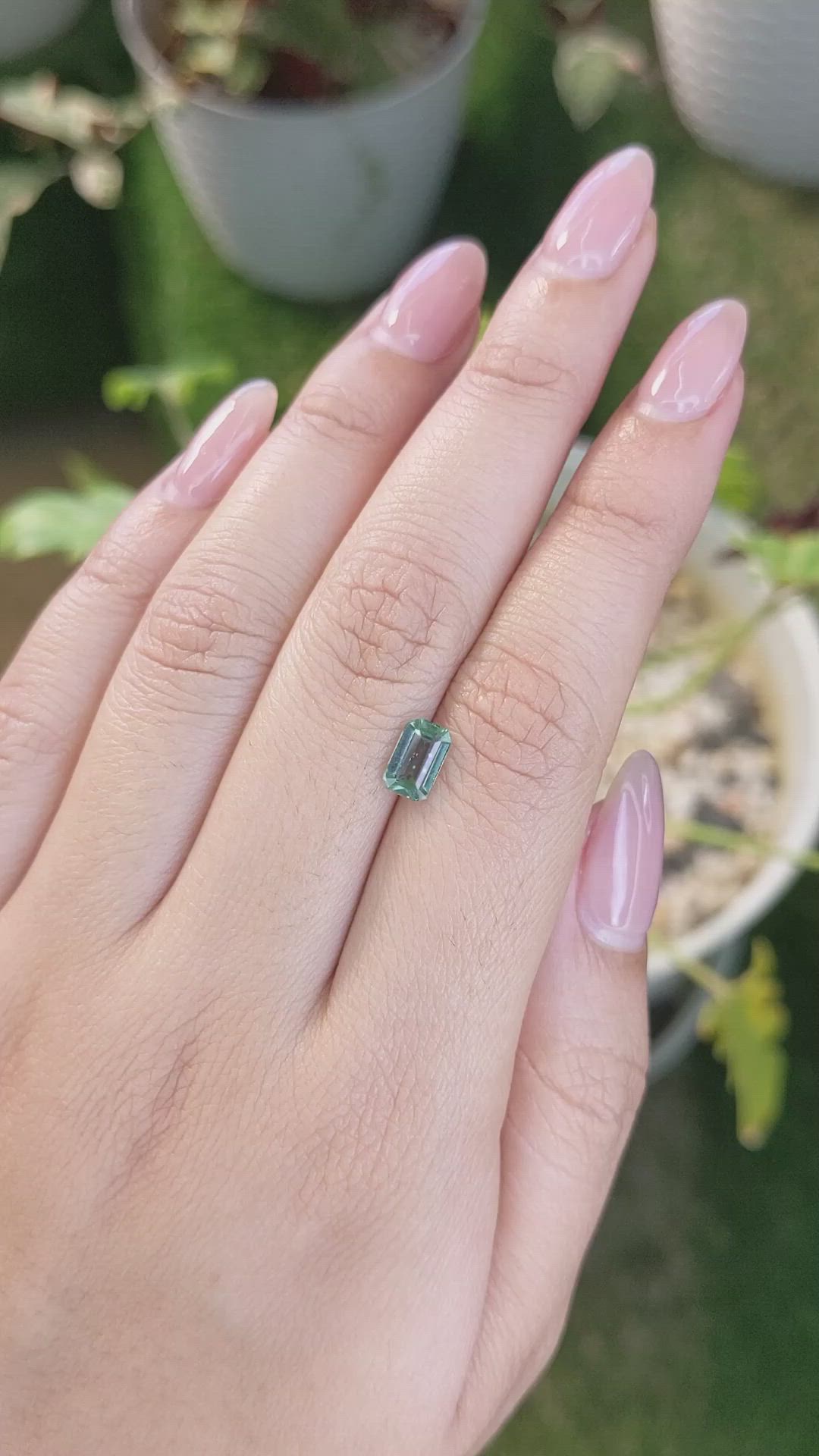 1.01 Ct. Prasiolite from Madagascar Size Video