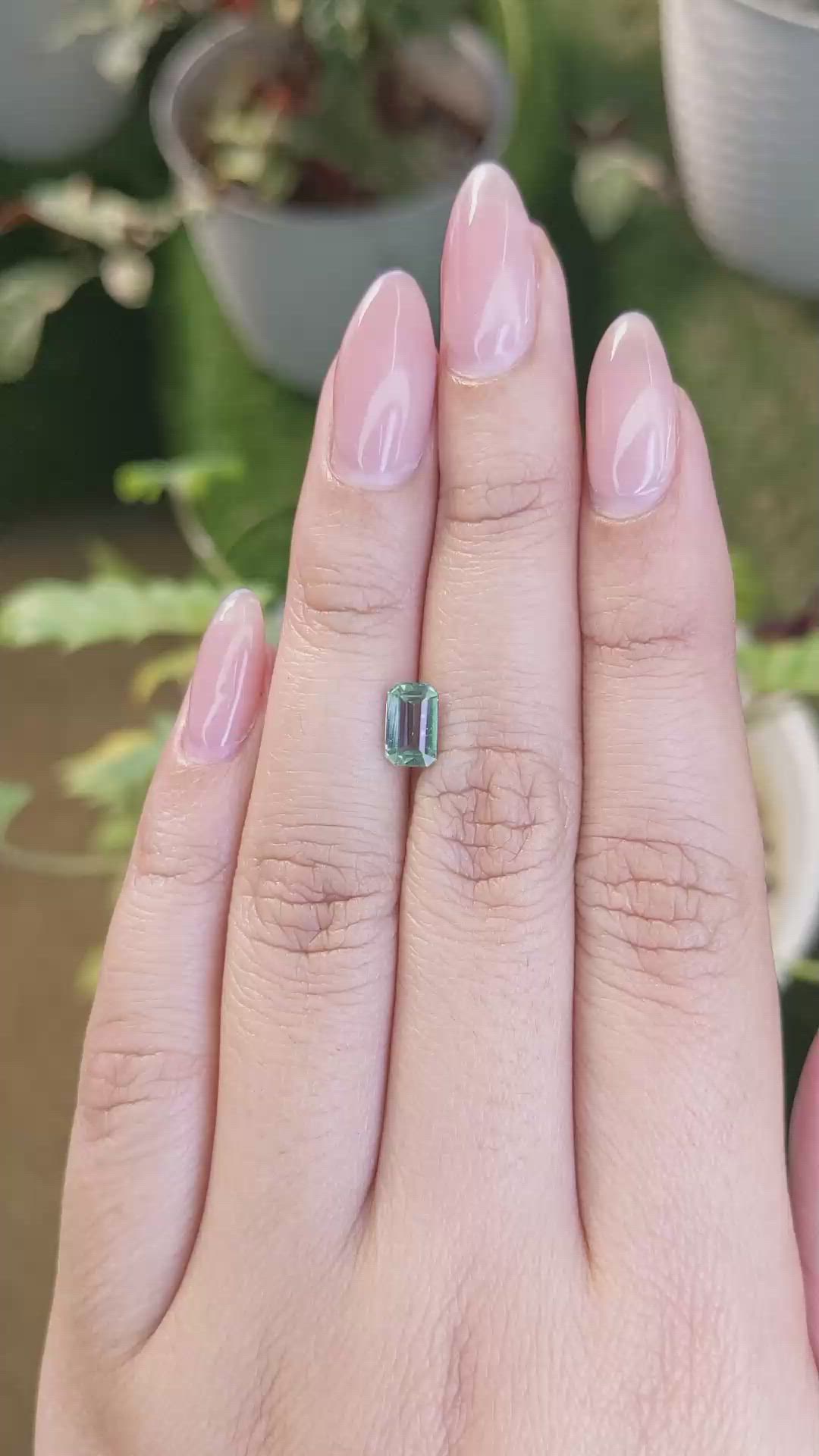 1.01 Ct. Prasiolite from Madagascar Size Video