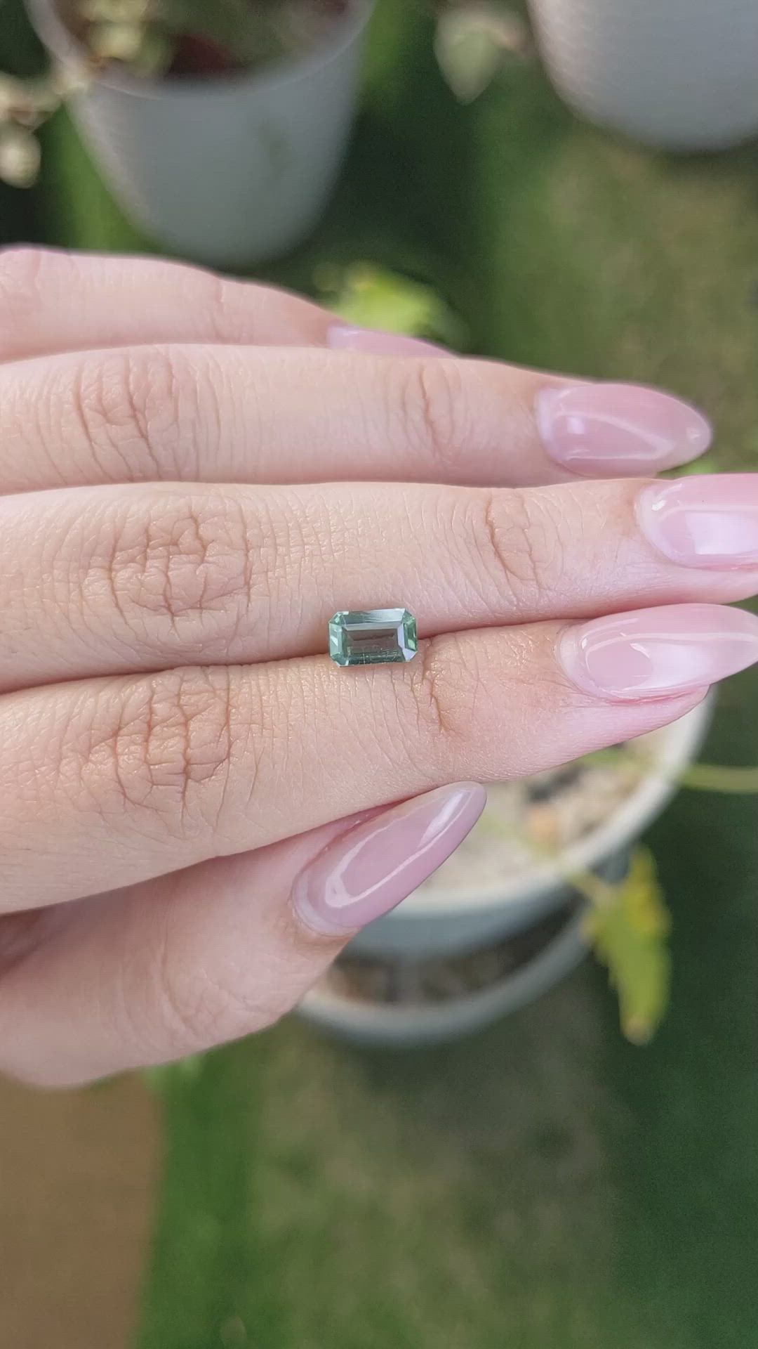 1.01 Ct. Prasiolite from Madagascar Size Video