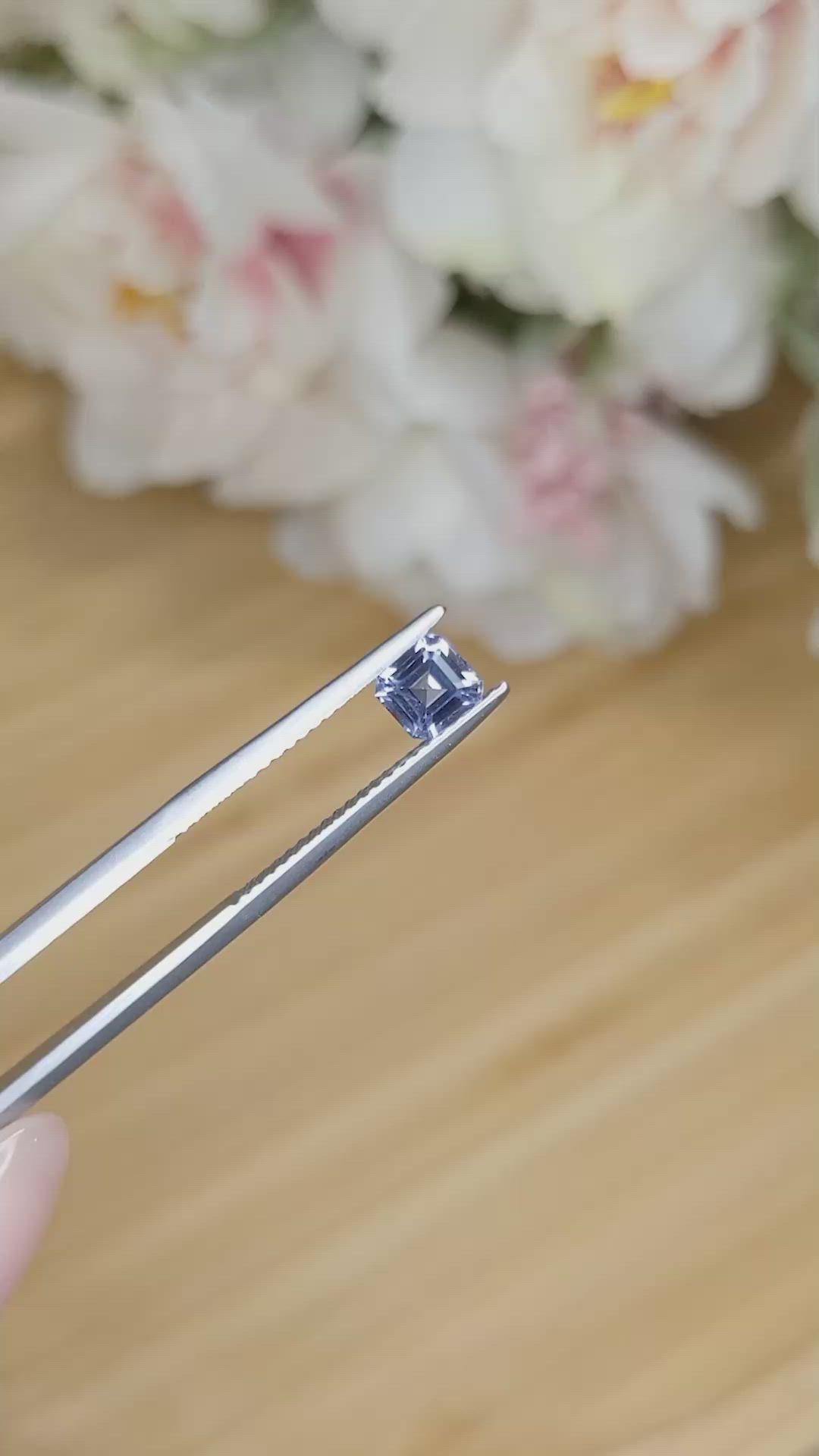 0.59 Ct. Spinel from Ceylon (Sri Lanka) Size Video