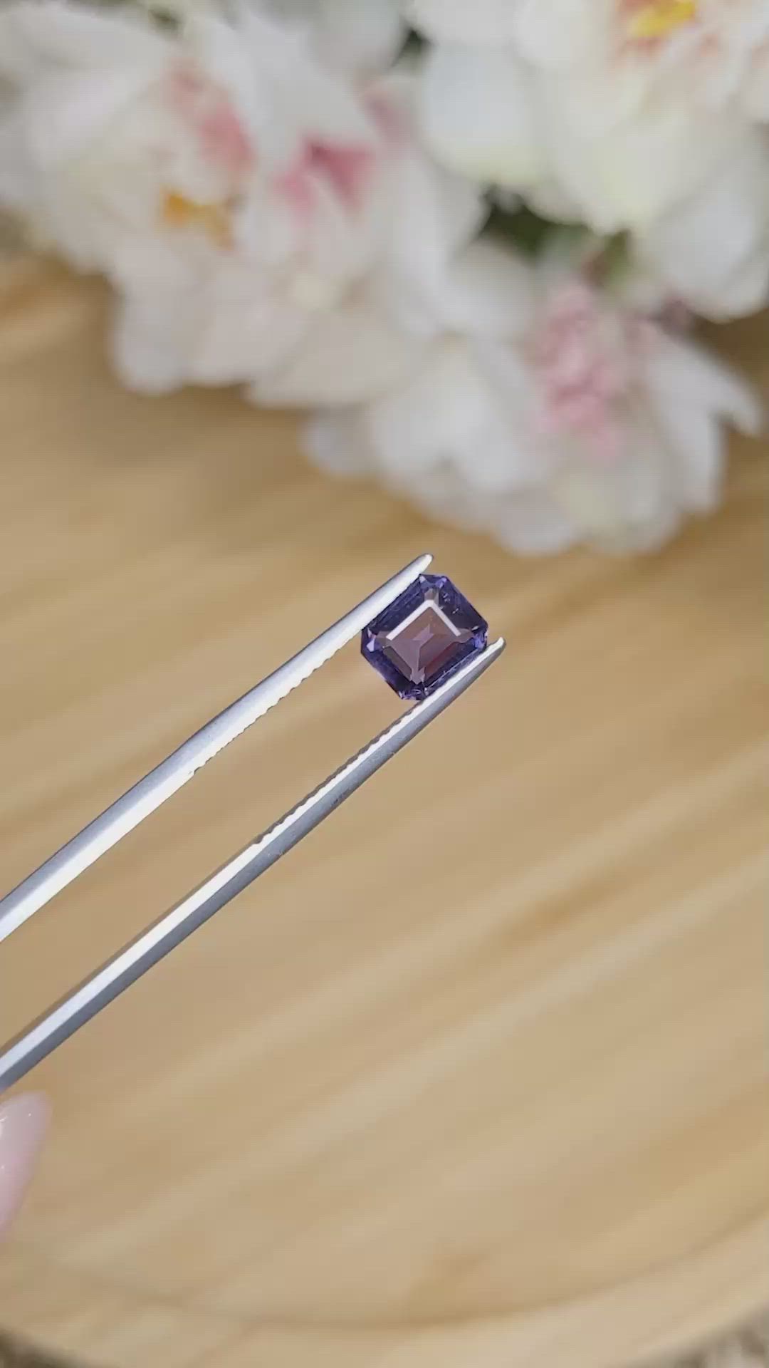 1.38 Ct. Spinel from Ceylon (Sri Lanka) Size Video