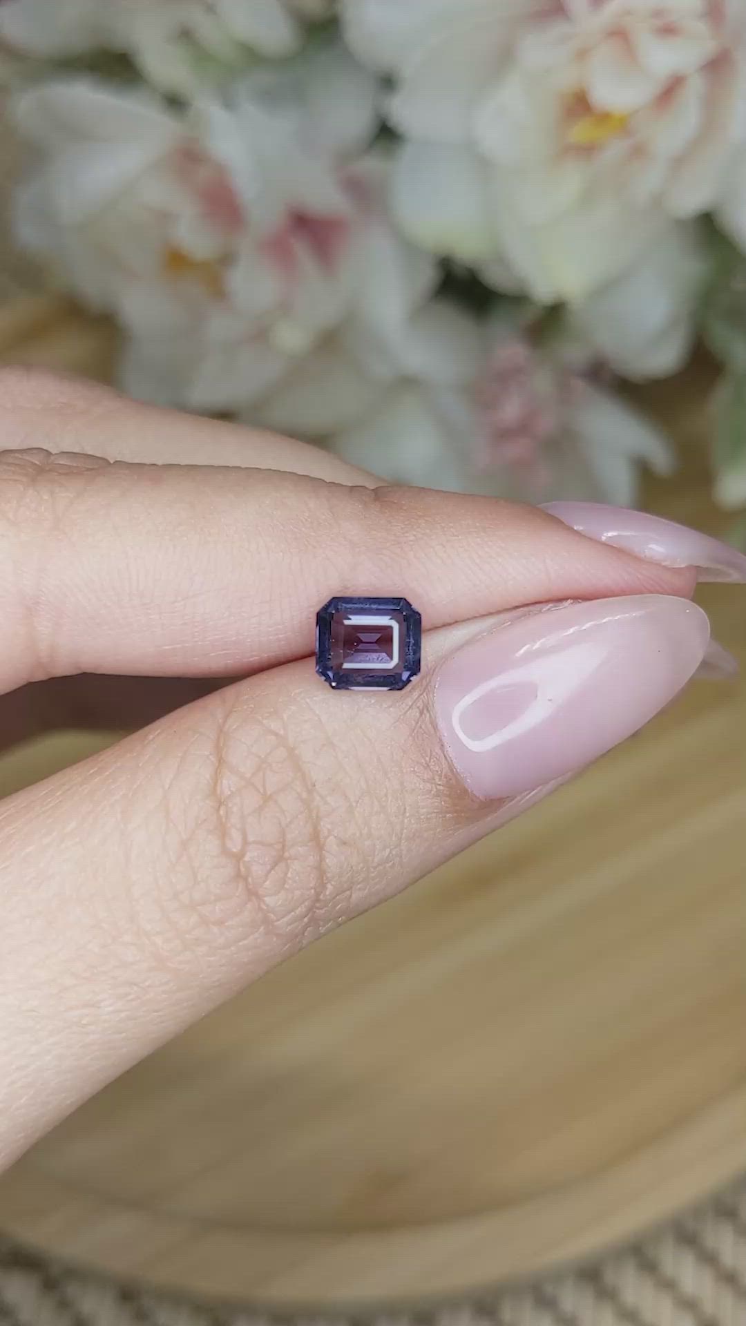 1.38 Ct. Spinel from Ceylon (Sri Lanka) Size Video