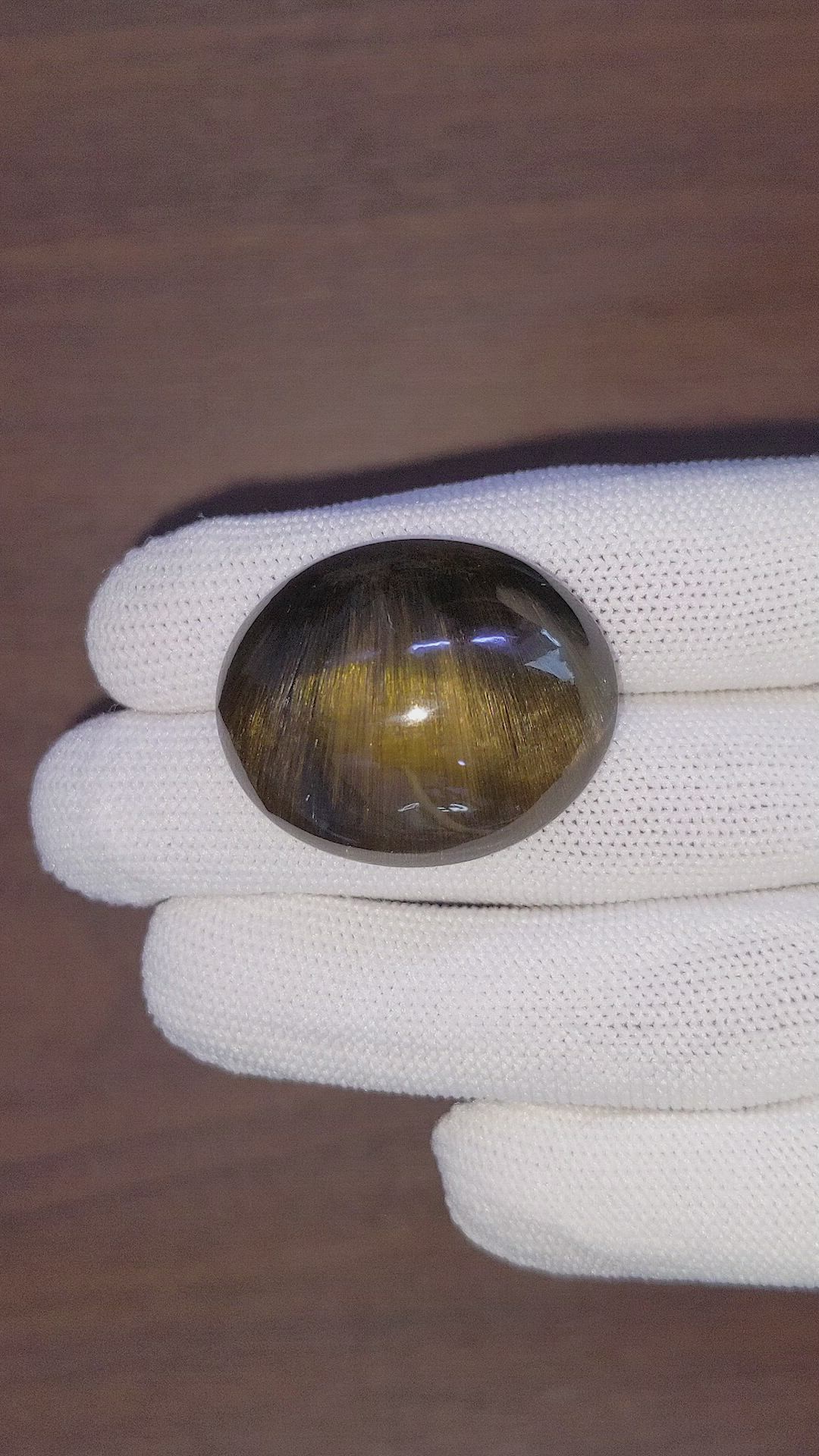 96.32 Ct. Cabochon Rutilated Quartz from Ceylon (Sri Lanka) Size Video