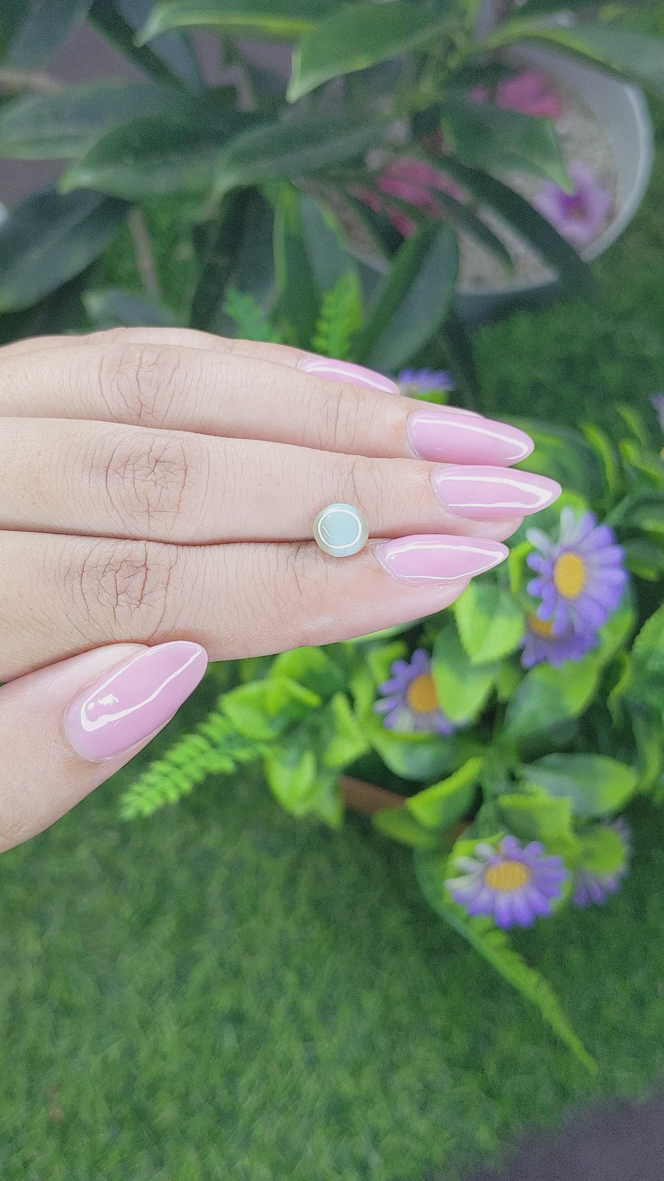 1.73 Ct. Cabochon Chrysoberyl from Ceylon (Sri Lanka) Size Video