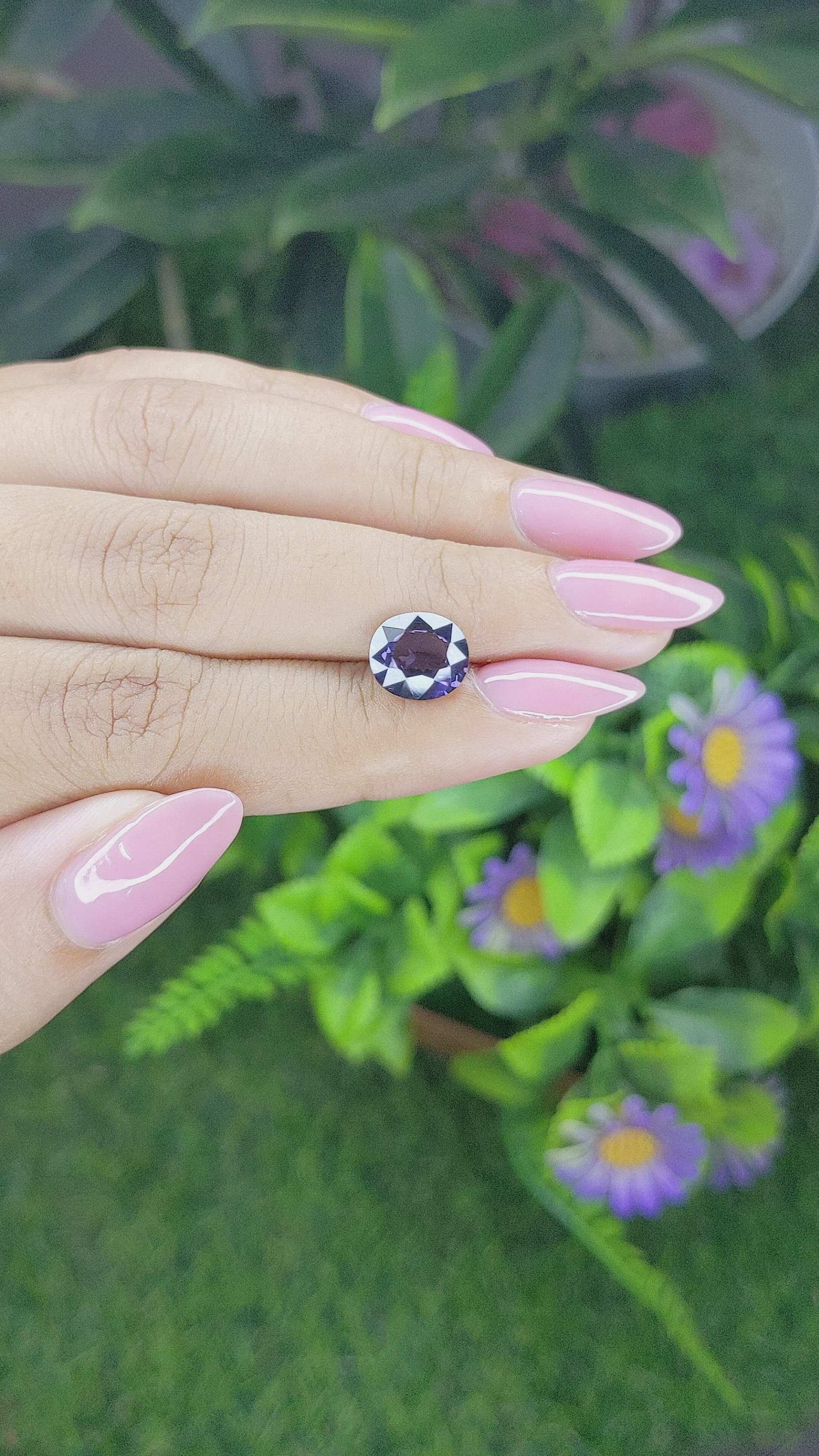 2.76 Ct. Spinel from Ceylon (Sri Lanka) Size Video