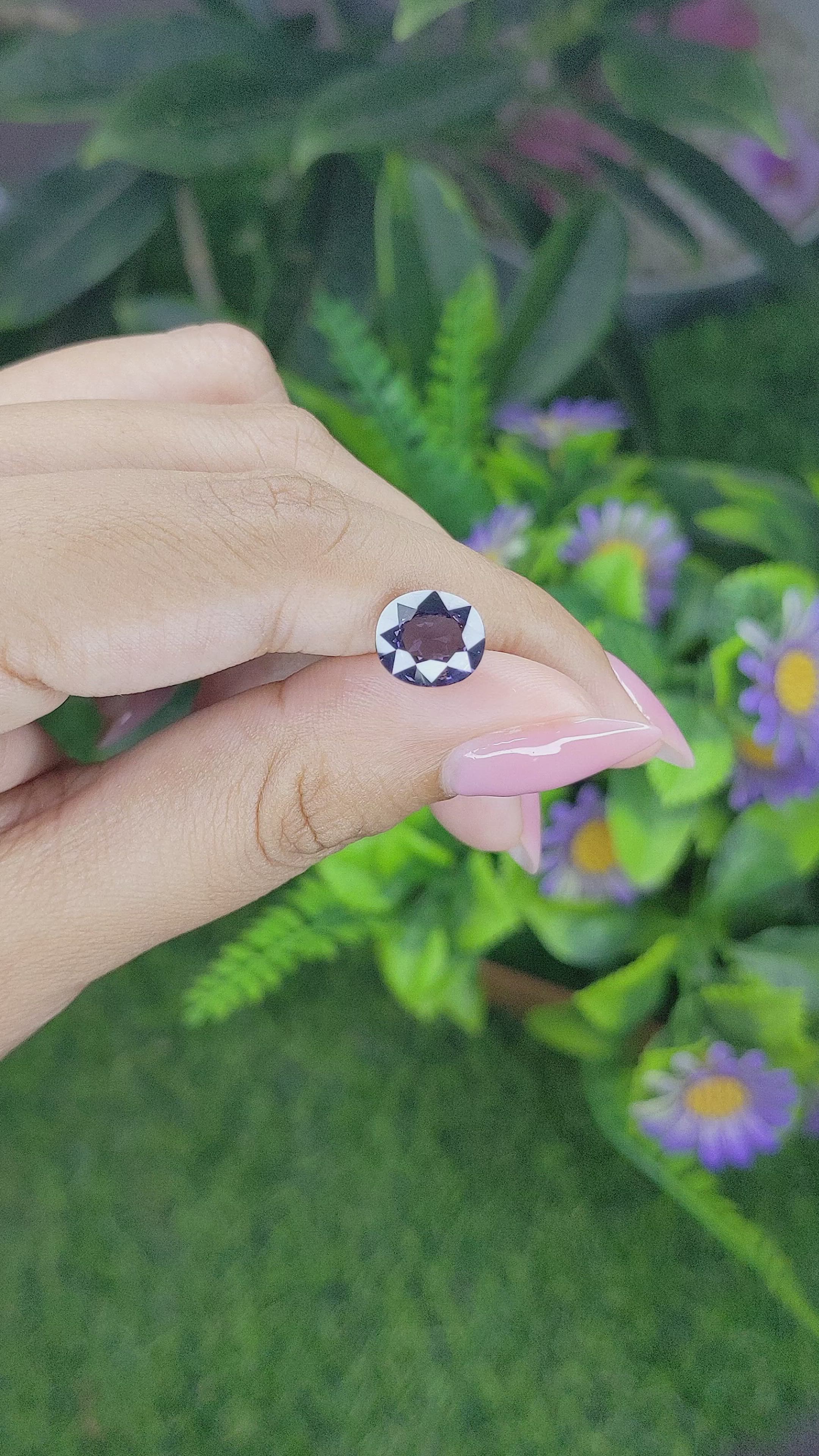 2.76 Ct. Spinel from Ceylon (Sri Lanka) Size Video