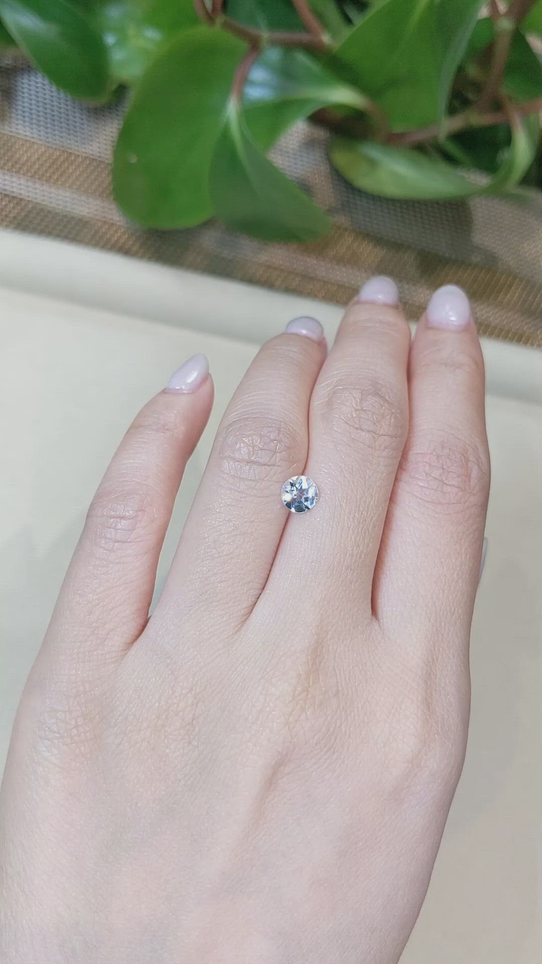 0.60 Ct. Aquamarine from Brazil Size Video