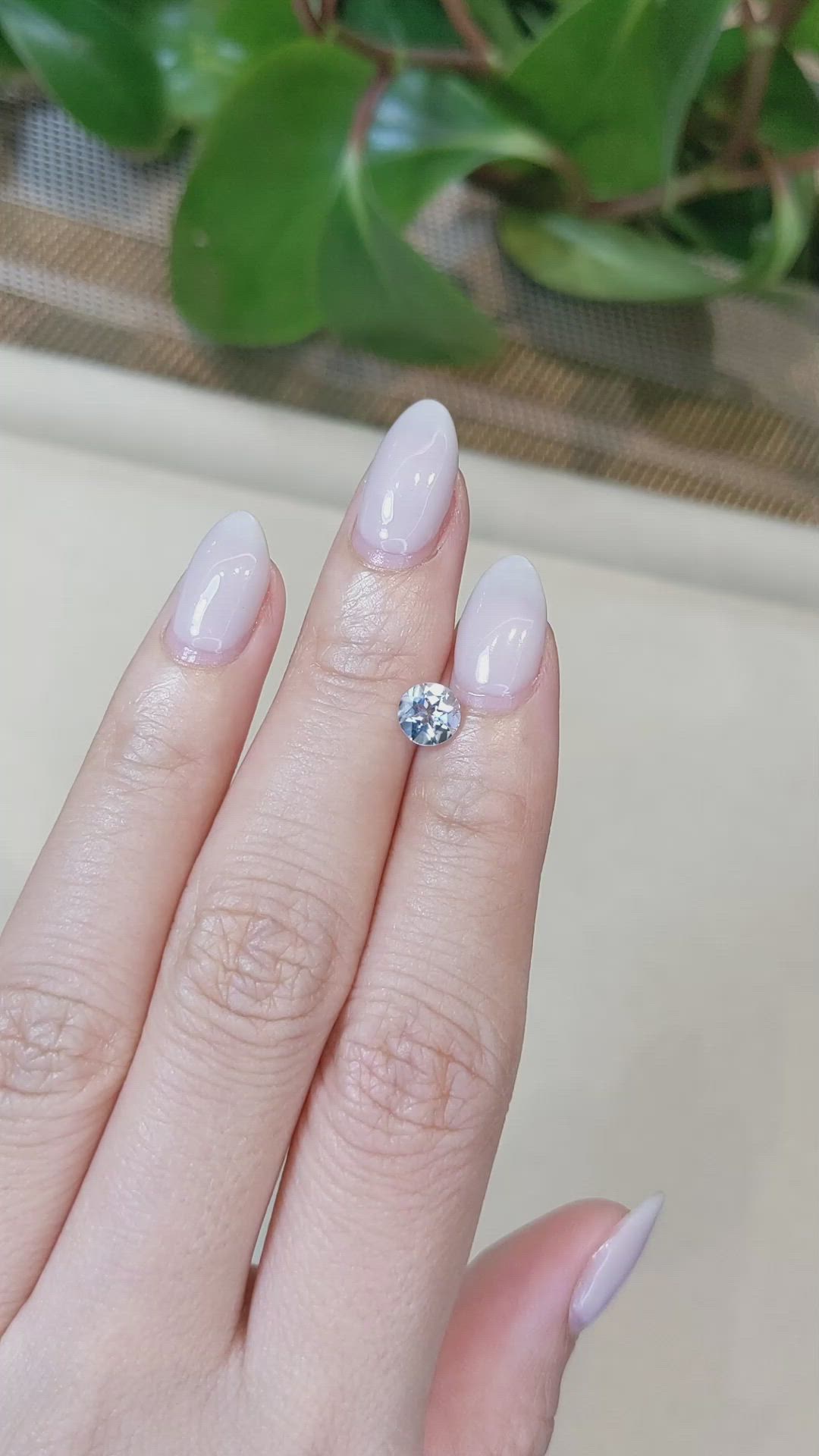 0.60 Ct. Aquamarine from Brazil Size Video