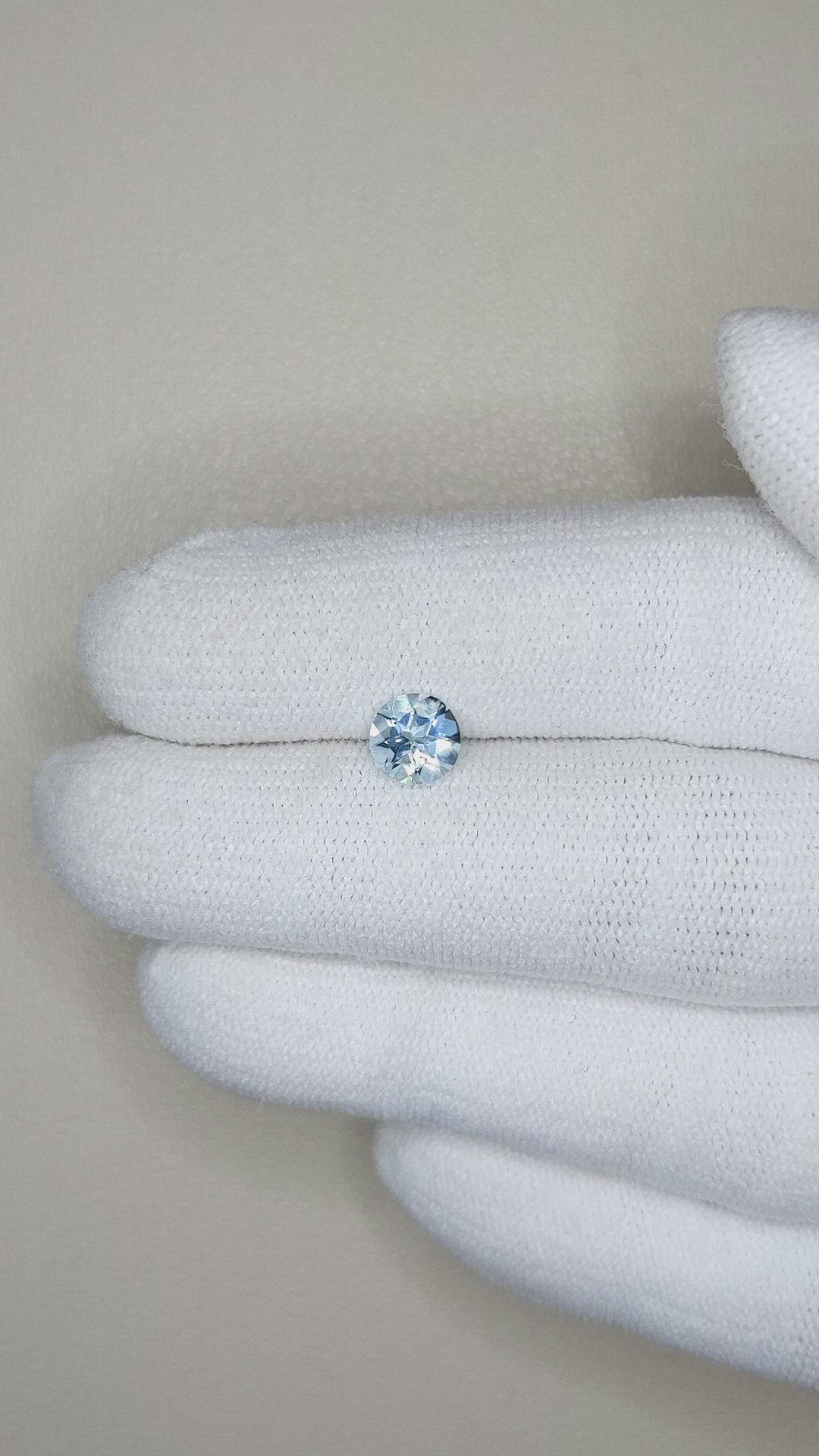 0.60 Ct. Aquamarine from Brazil Size Video