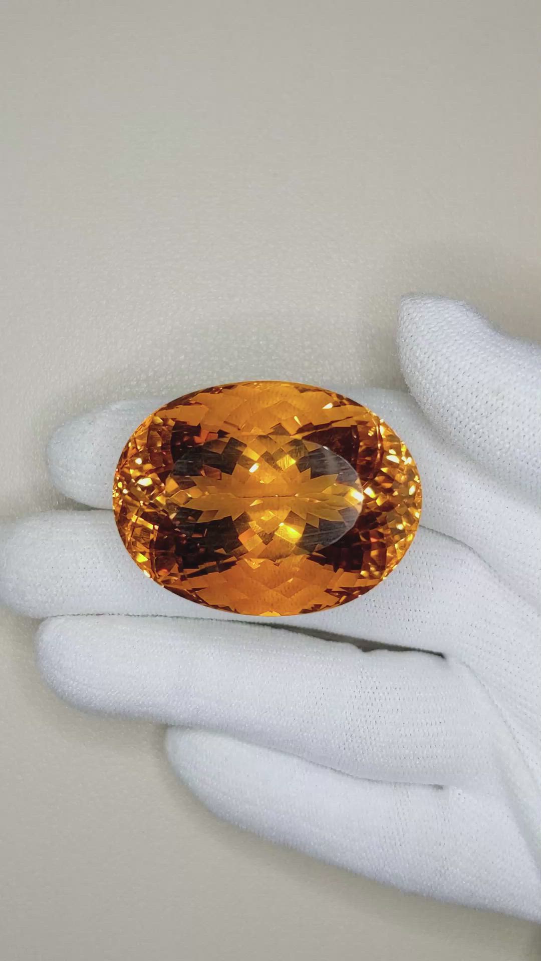 130.69 Ct. Citrine from South Africa Size Video