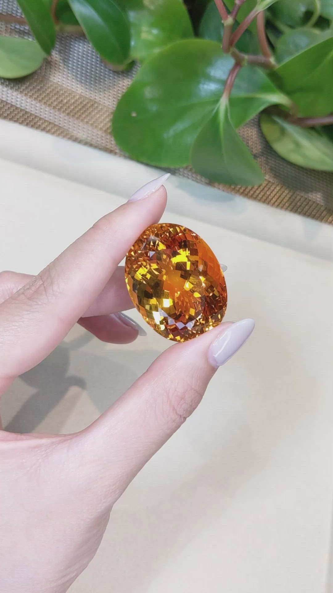 130.69 Ct. Citrine from South Africa Size Video