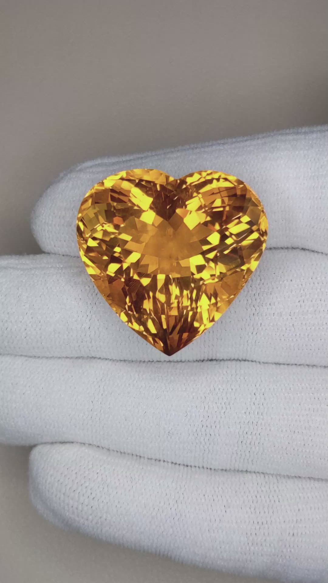 67.24 Ct. Citrine from South Africa Size Video
