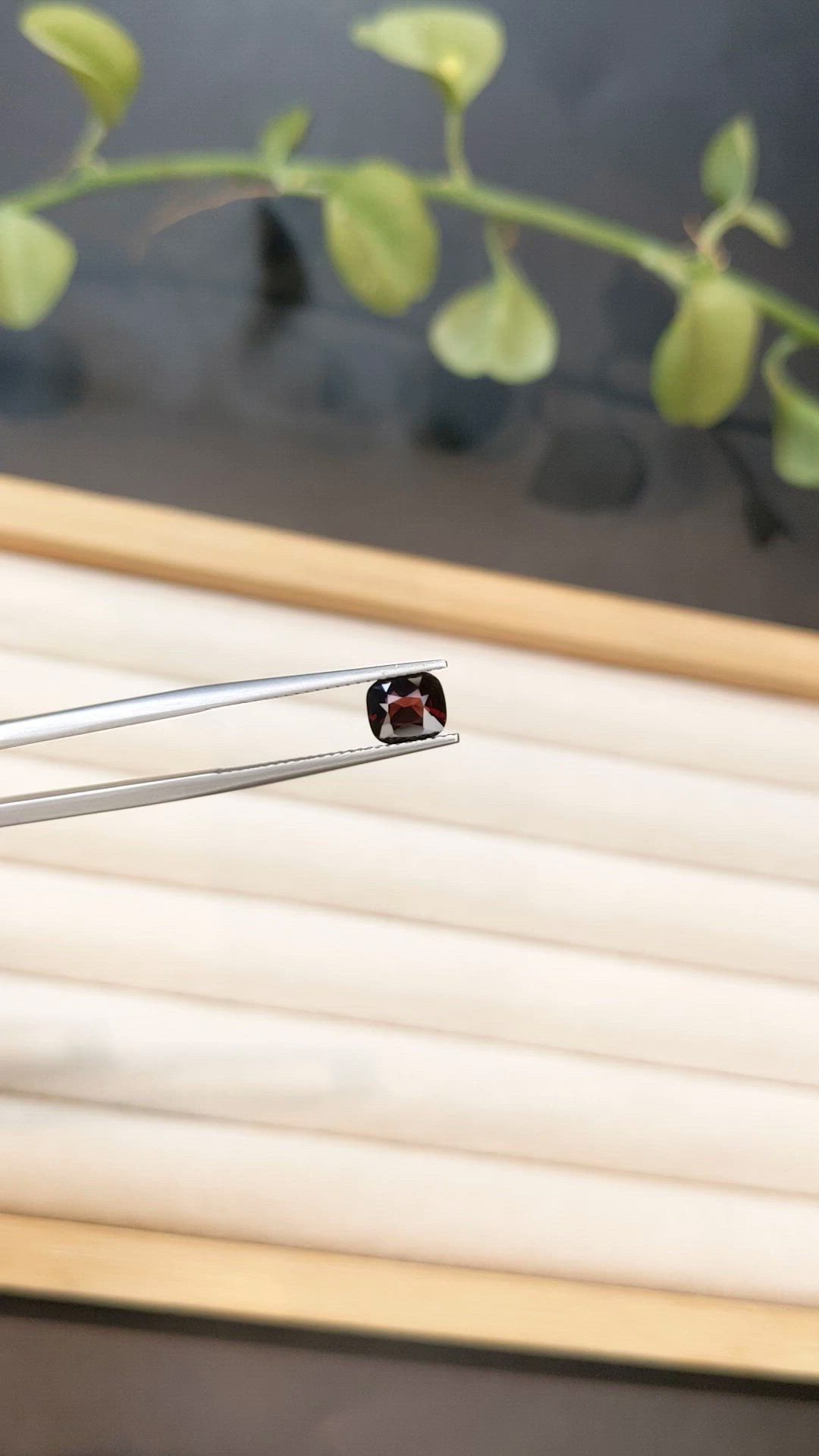0.94 Ct. Red Spinel from Burma (Myanmar) Size Video