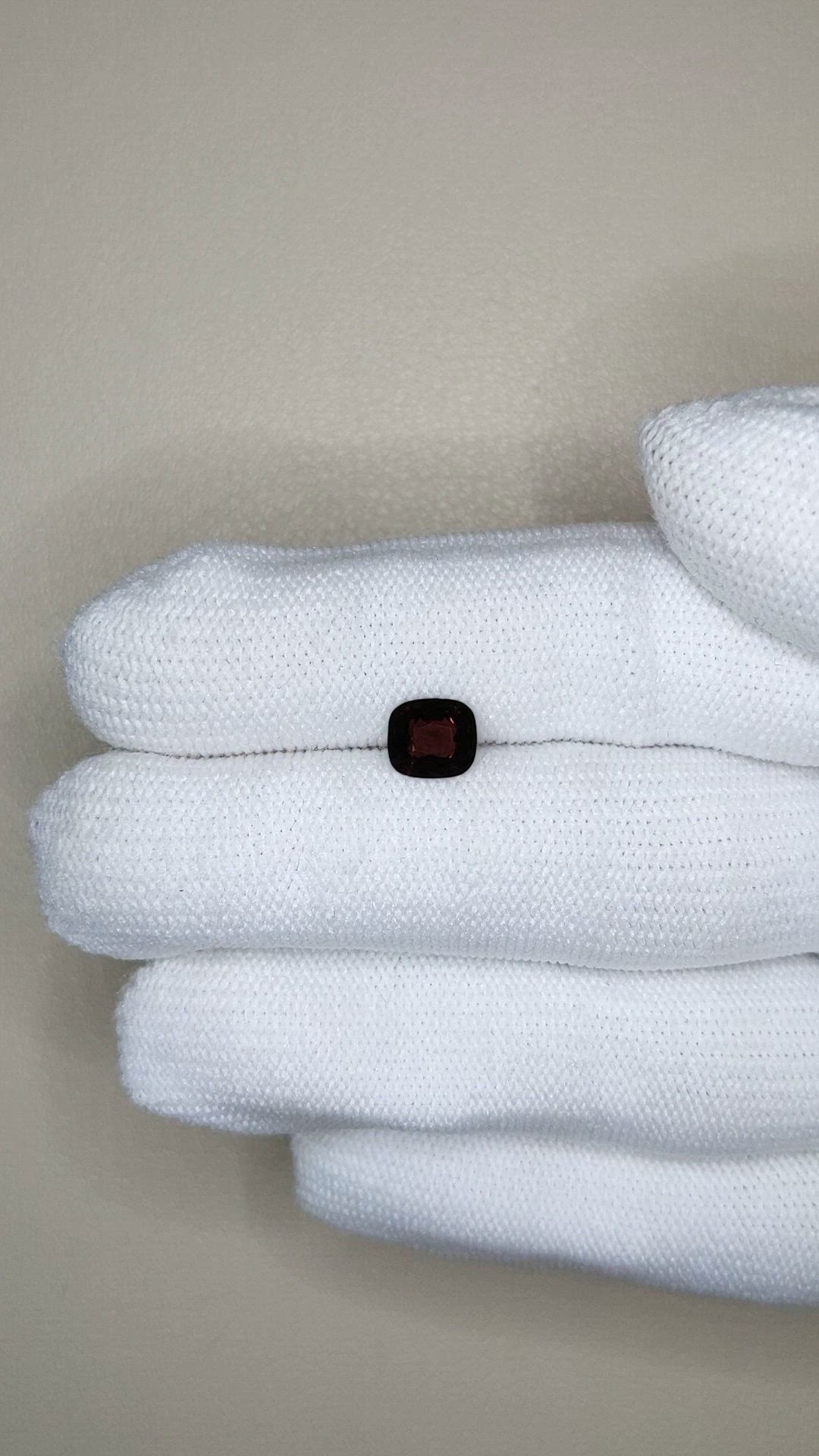 0.94 Ct. Red Spinel from Burma (Myanmar) Size Video