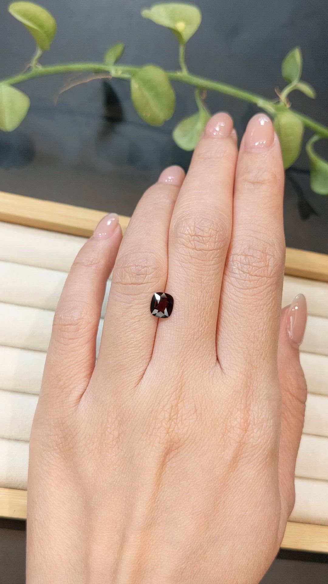 0.94 Ct. Red Spinel from Burma (Myanmar) Size Video