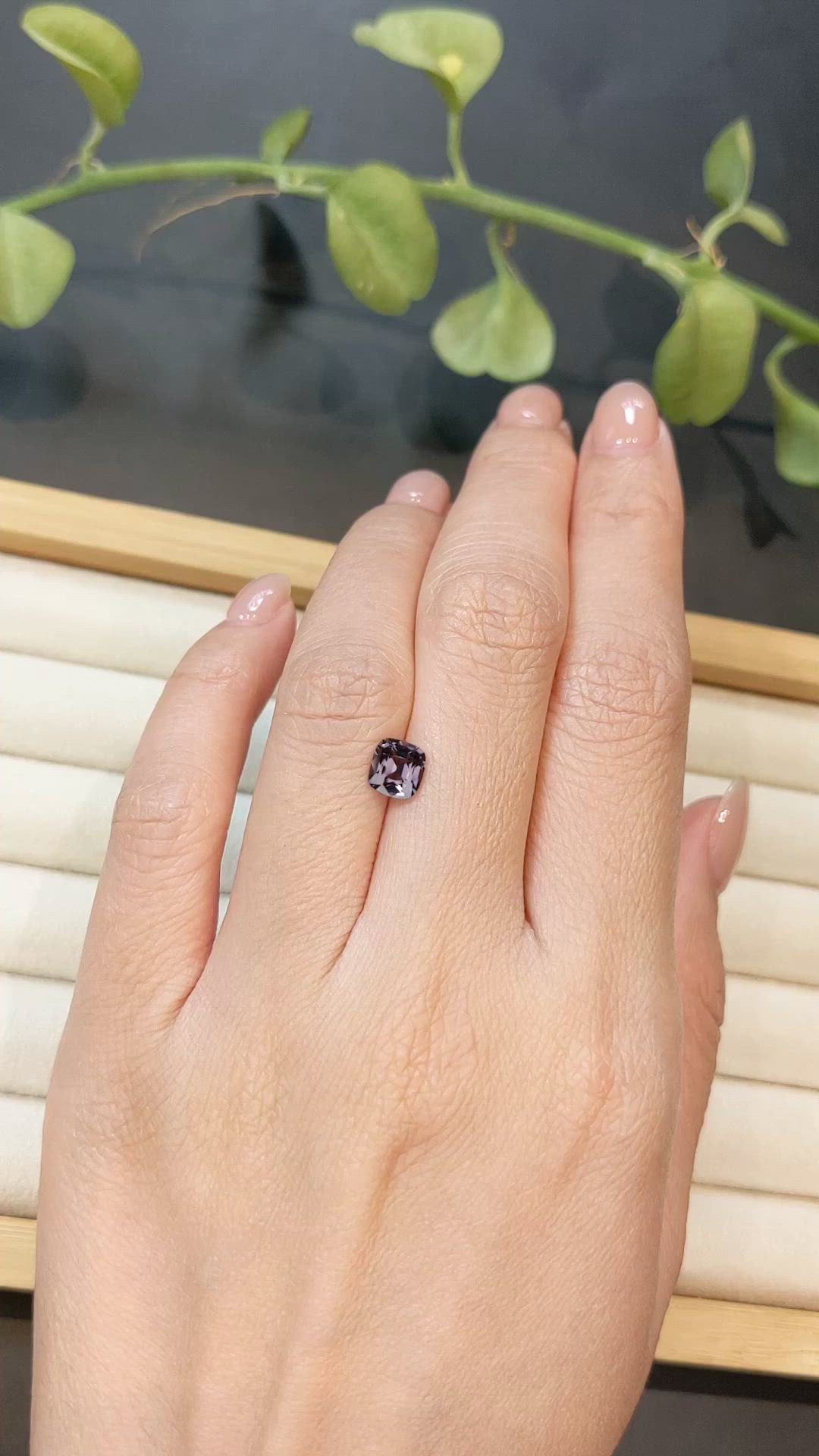 1.00 Ct. Purple Spinel from Burma (Myanmar) Size Video