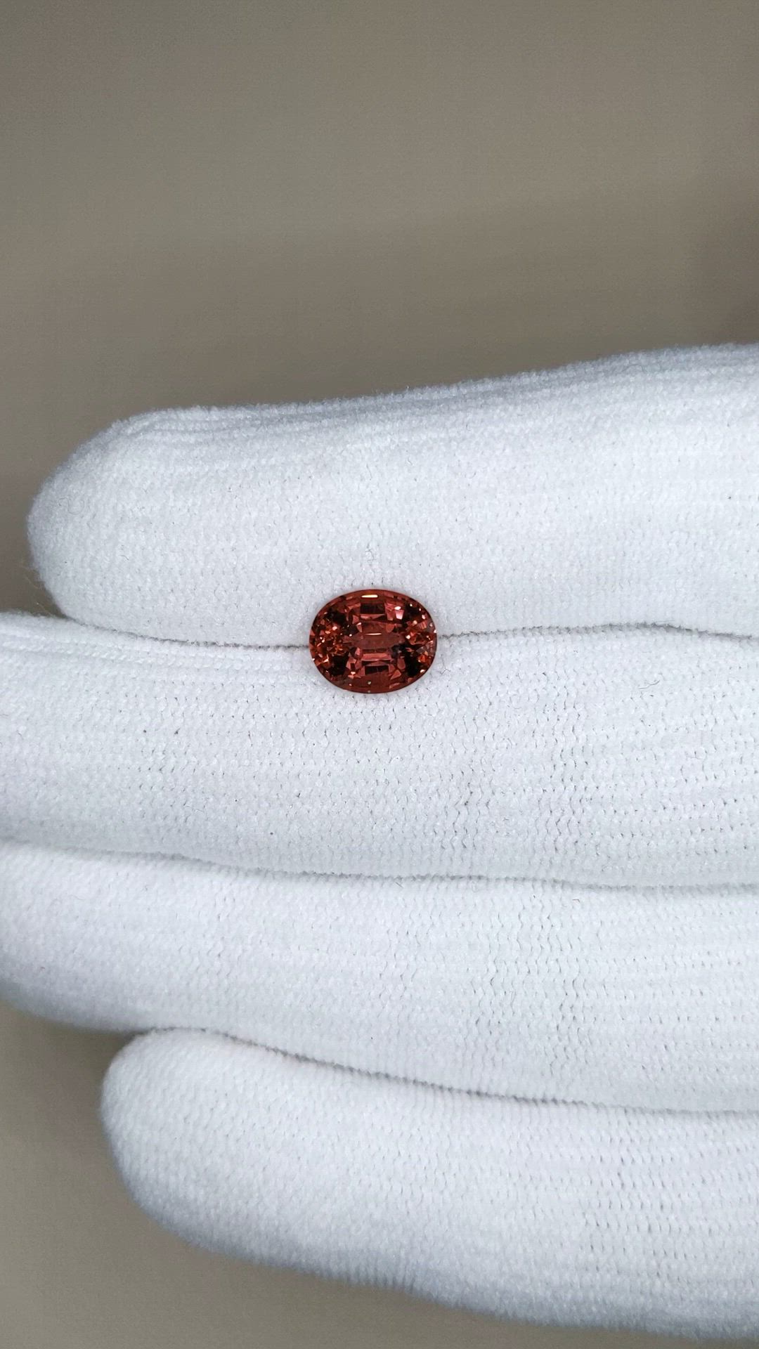 3.10 Ct. Reddish Orange Malaya Garnet from Tanzania Size Video
