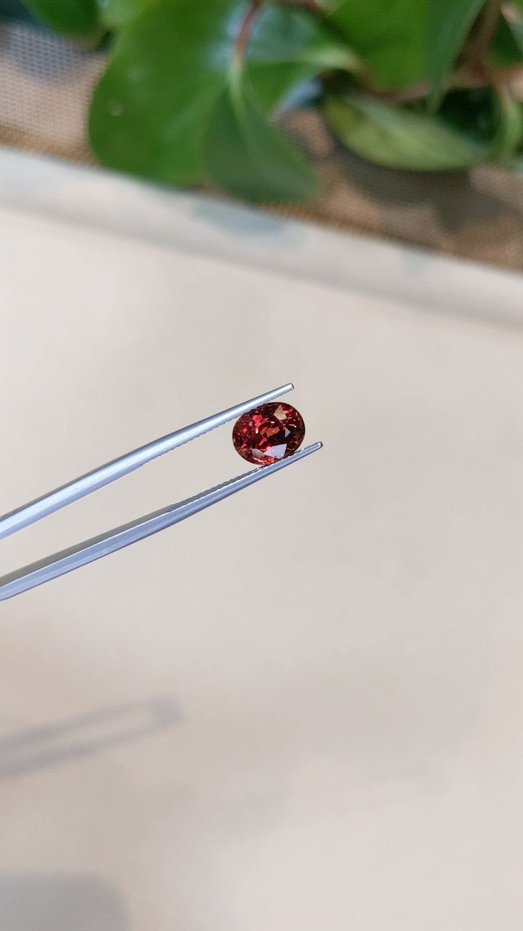 3.10 Ct. Reddish Orange Malaya Garnet from Tanzania Size Video