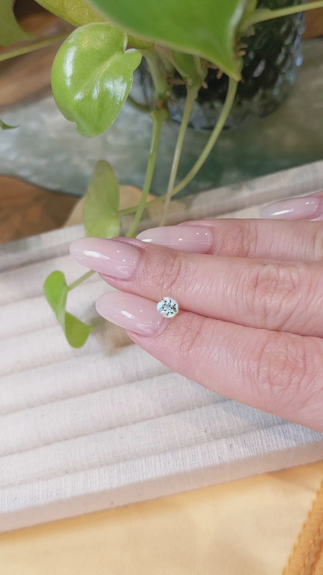 0.40 Ct. Aquamarine from Brazil Size Video