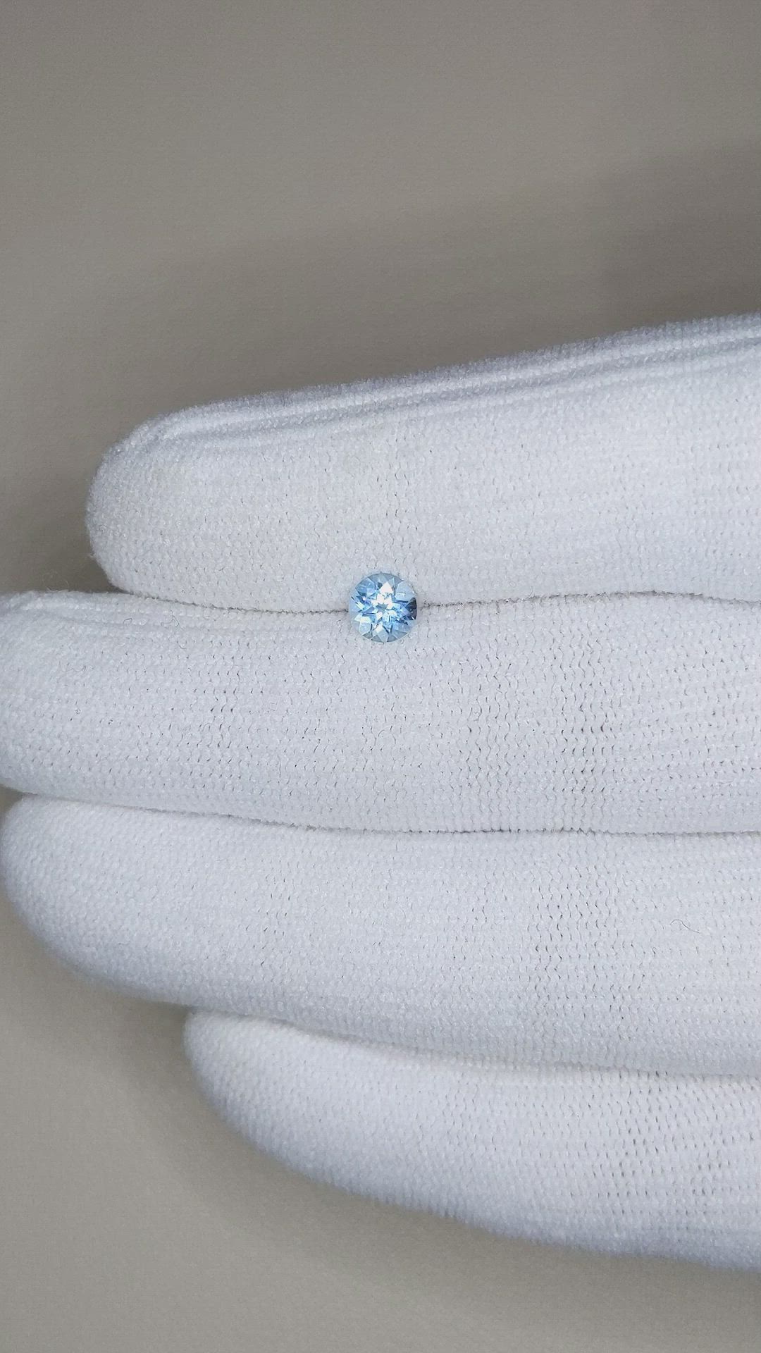 0.40 Ct. Aquamarine from Brazil Size Video