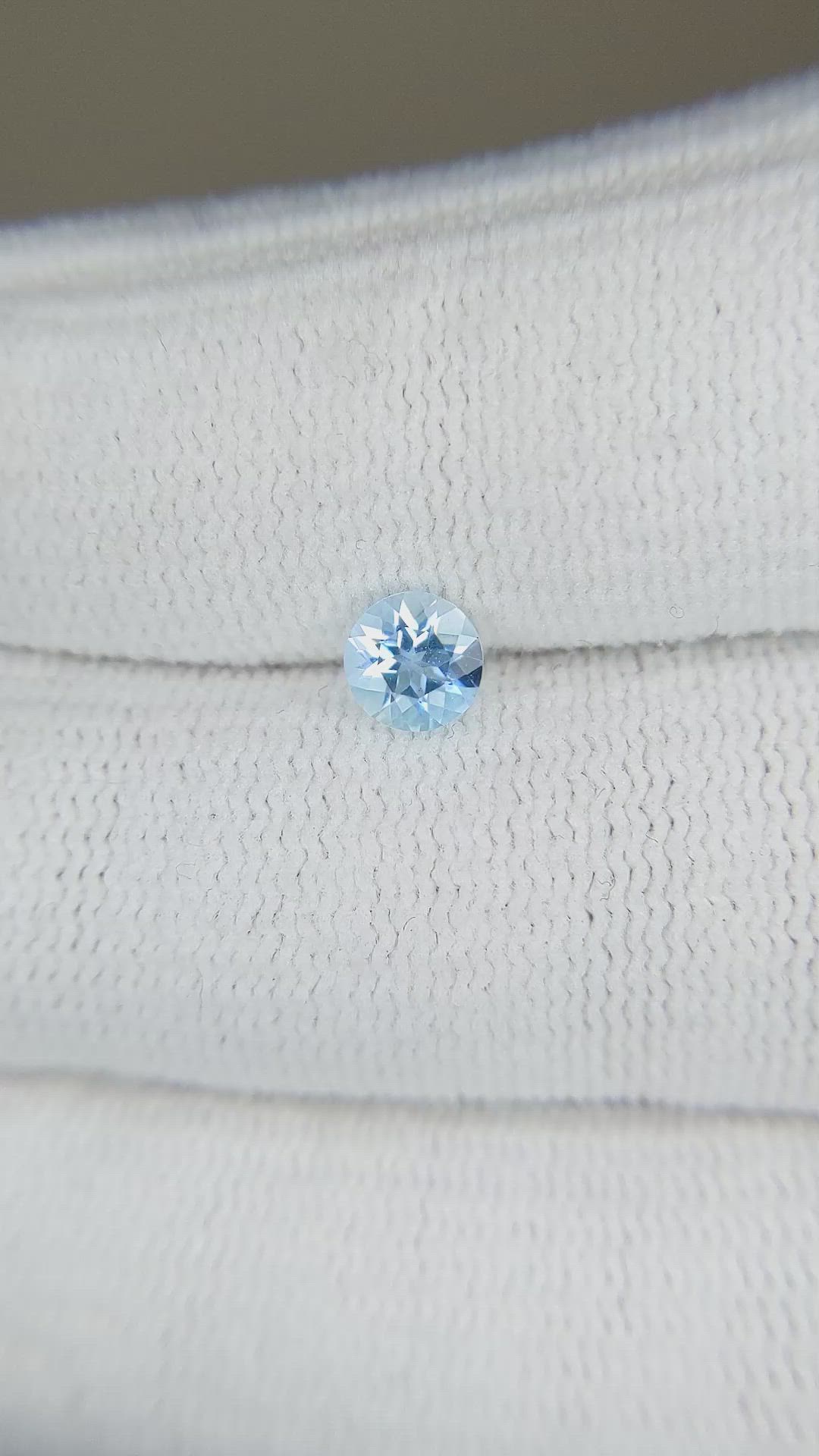 0.40 Ct. Aquamarine from Brazil Size Video