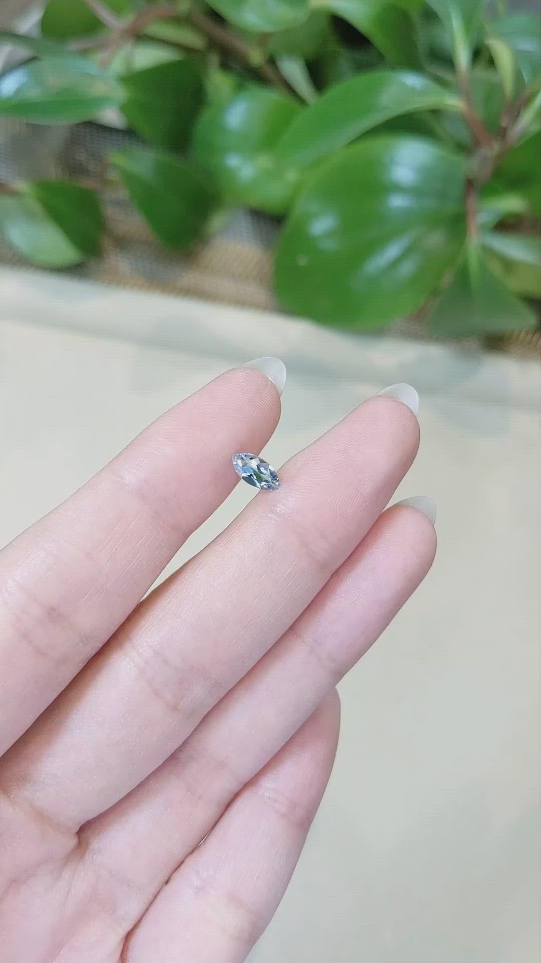 0.40 Ct. Aquamarine from Brazil Size Video