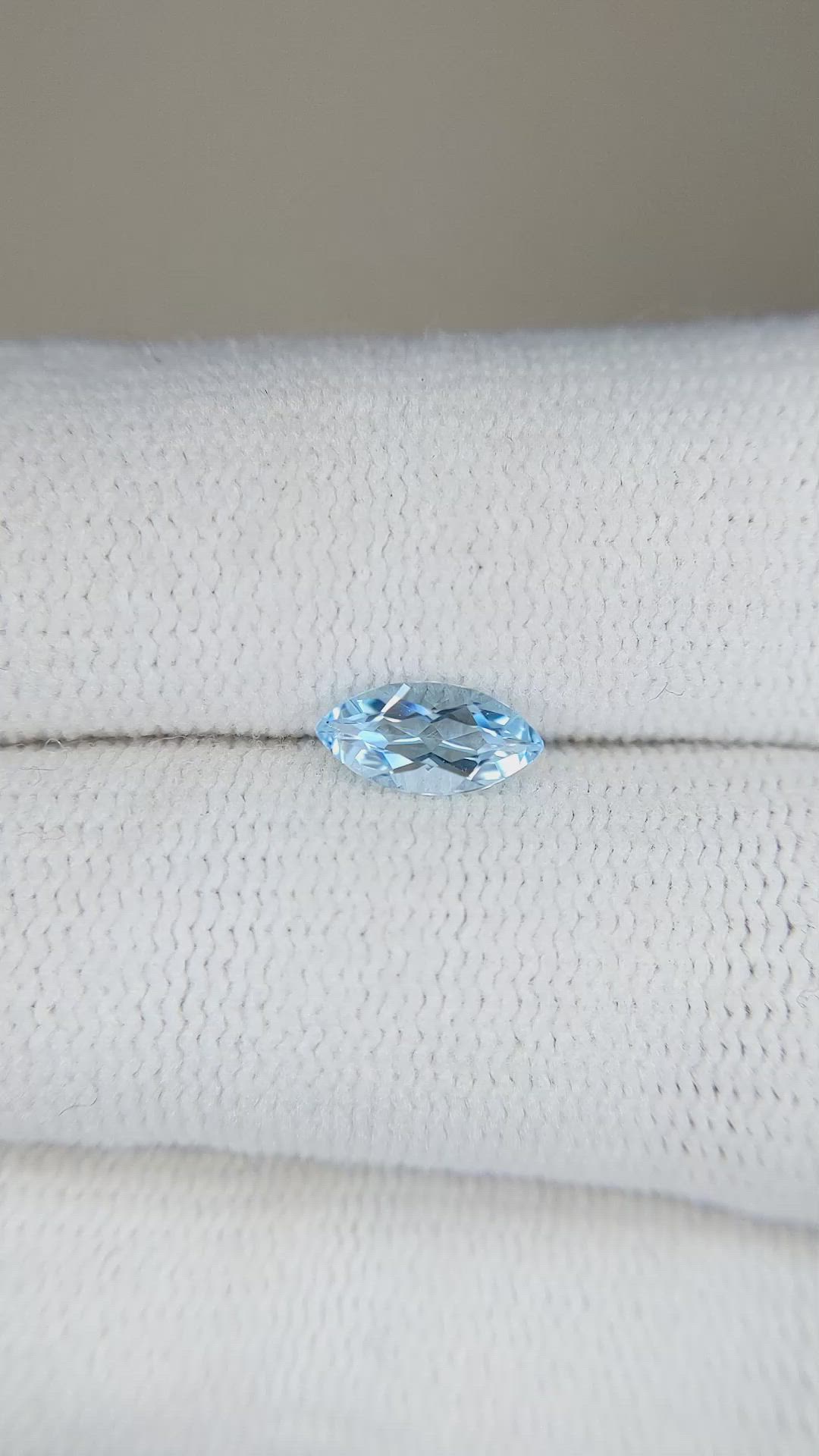 0.40 Ct. Aquamarine from Brazil Size Video