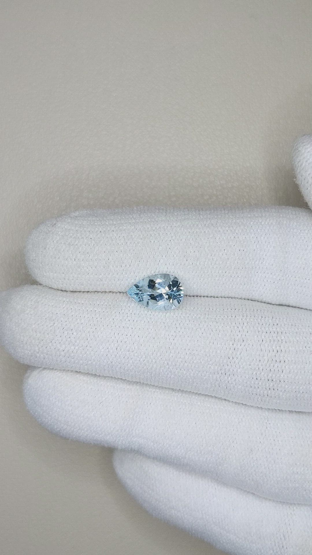 1.33 Ct. Aquamarine from Brazil Size Video