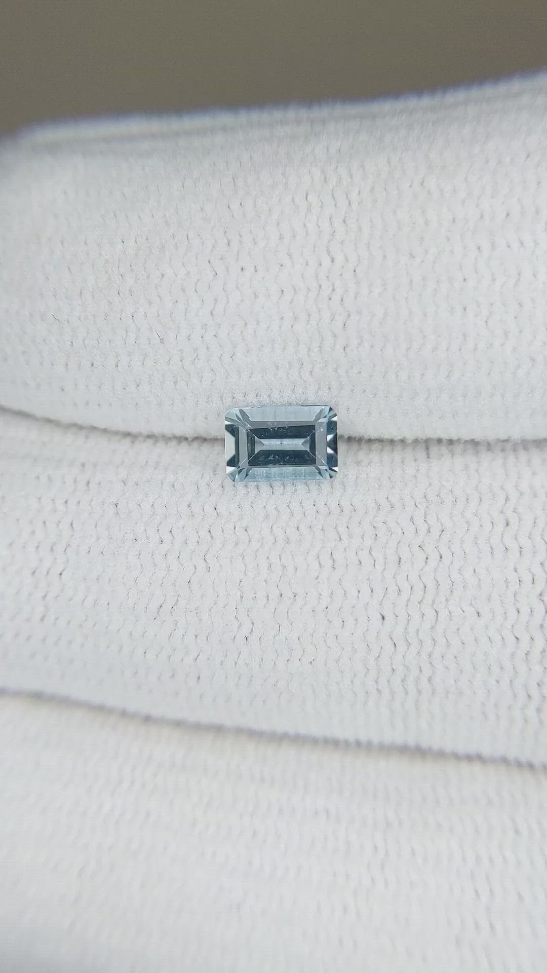 0.46 Ct. Aquamarine from Brazil Size Video