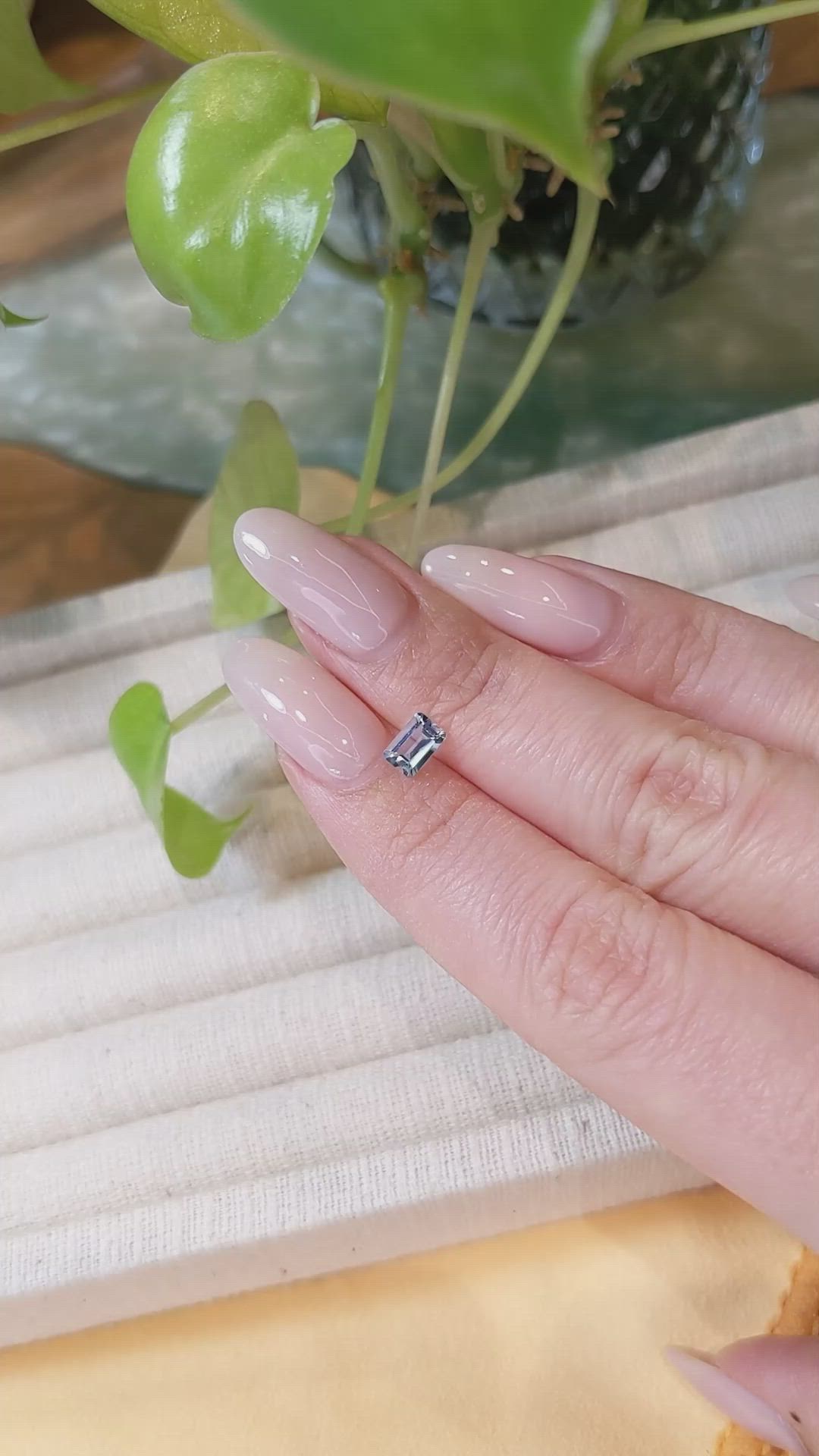 0.46 Ct. Aquamarine from Brazil Size Video