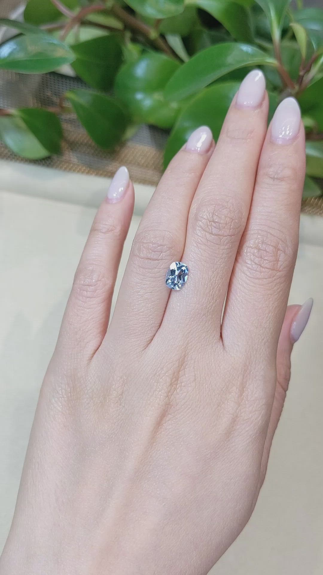 1.00 Ct. Aquamarine from Brazil Size Video